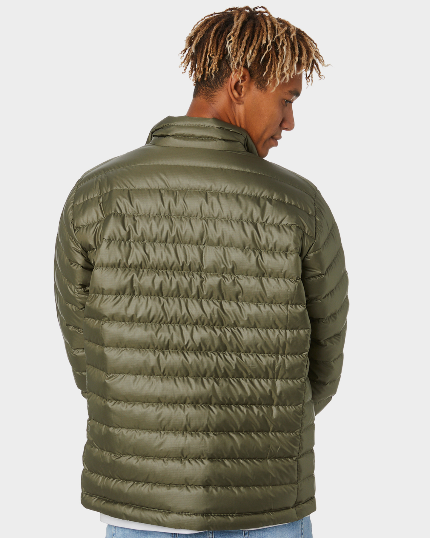 patagonia green down jacket