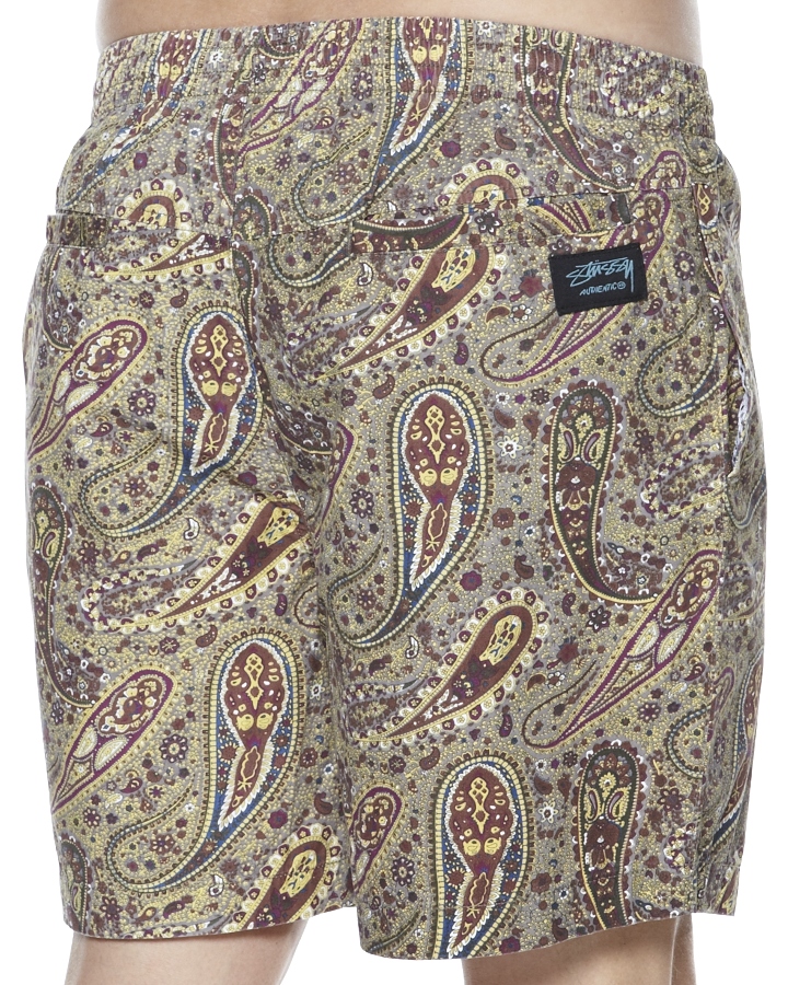 Stussy Paisley Beach Short Vintage Brown SurfStitch