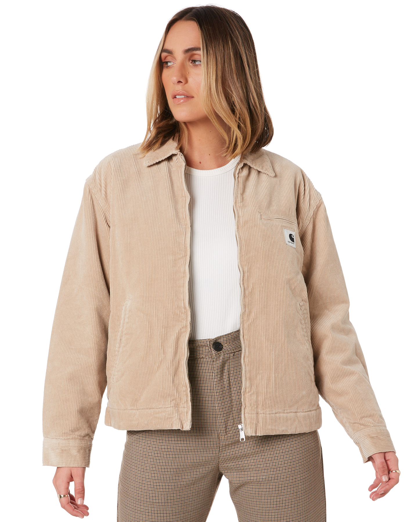 Carhartt Womens Great Detroit Cord Jacket - Wall Rinsed | SurfStitch