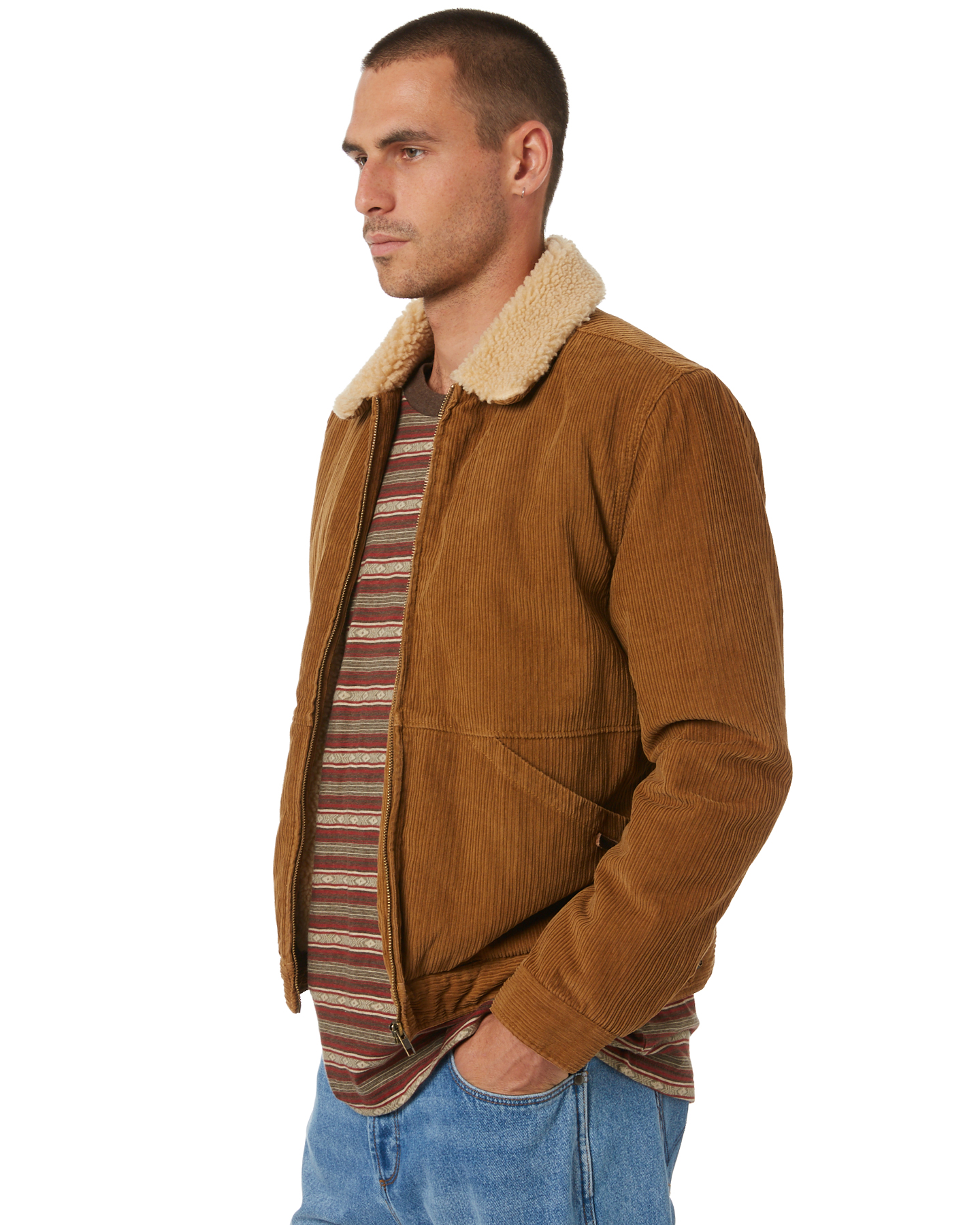 Wrangler On The Storm Mens Jacket - Ale Cord | SurfStitch
