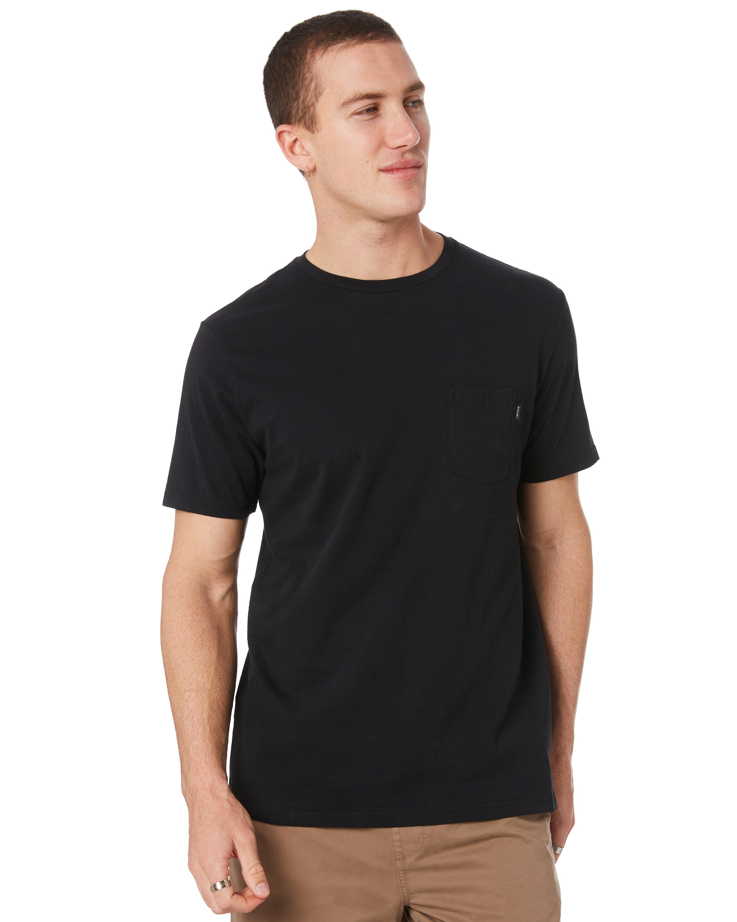  Rip Curl  Plain Pocket Mens Tee Black SurfStitch