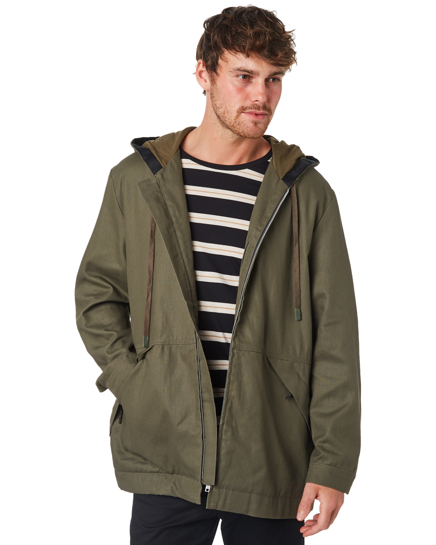 Zanerobe Case Anorak Mens Jacket - Grass | SurfStitch