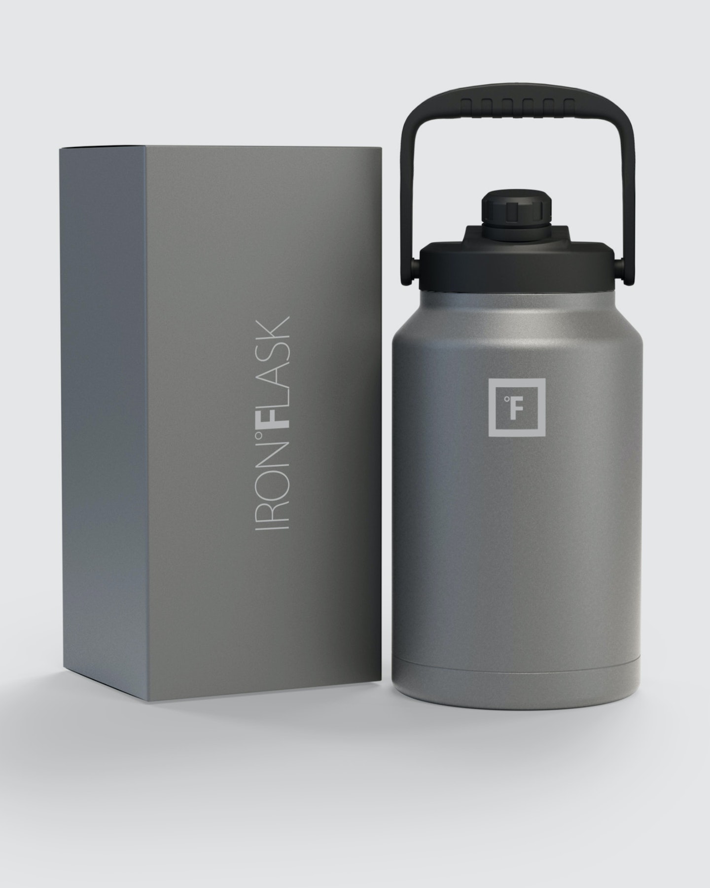 Iron Flask Bottle With Spout Lid -3800Ml - Graphite