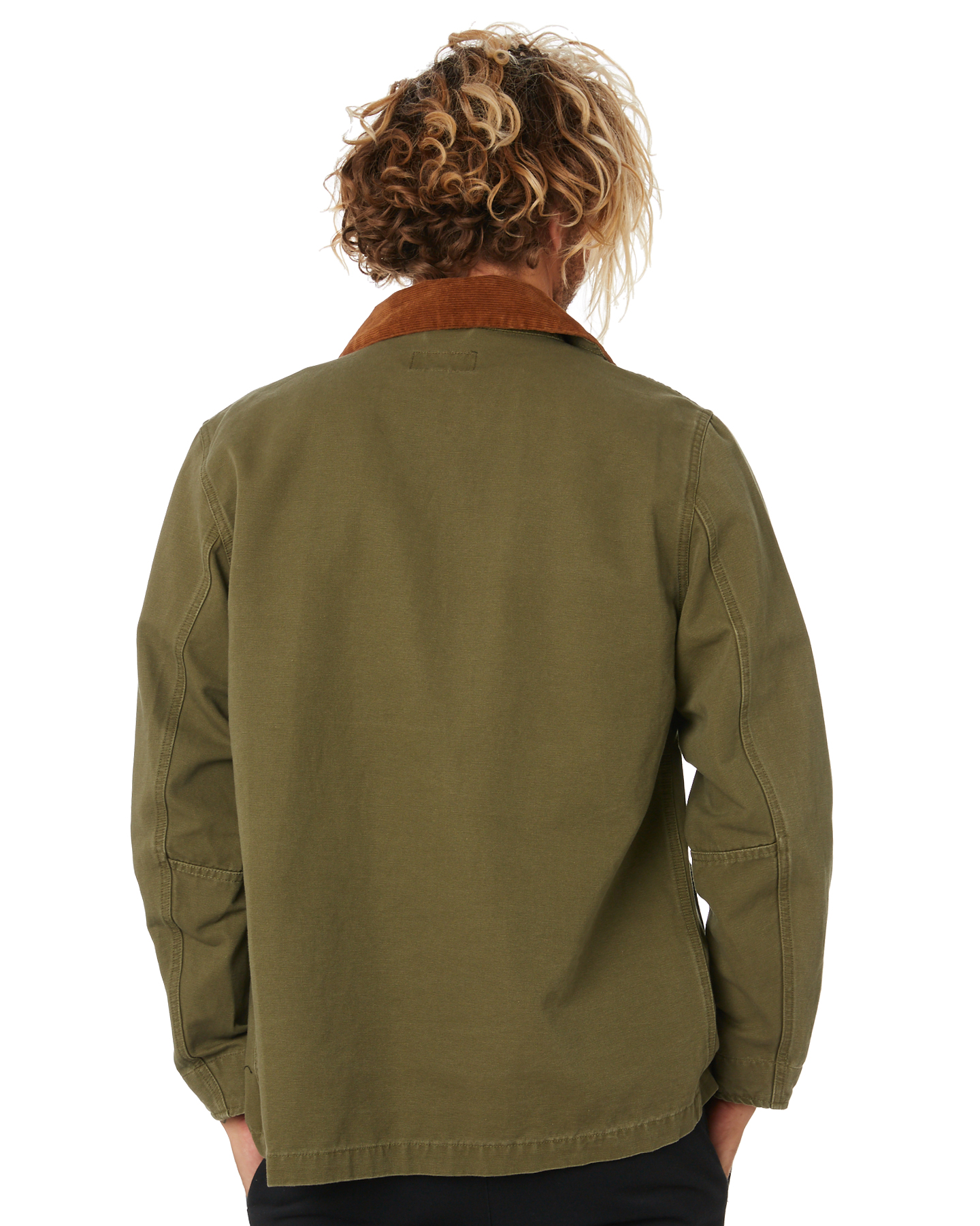 brixton mast jacket olive