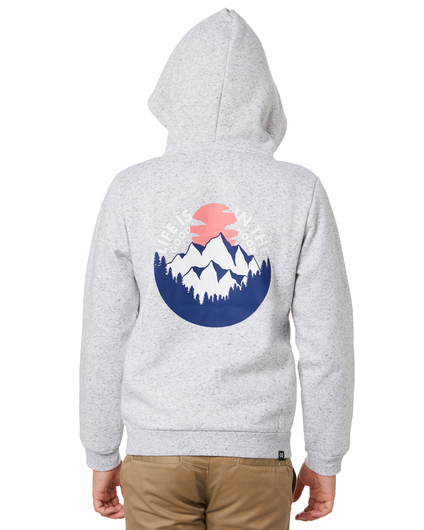 Alphabet Soup Boys Life Is Good Hoodie Teen Heather Grey SurfStitch