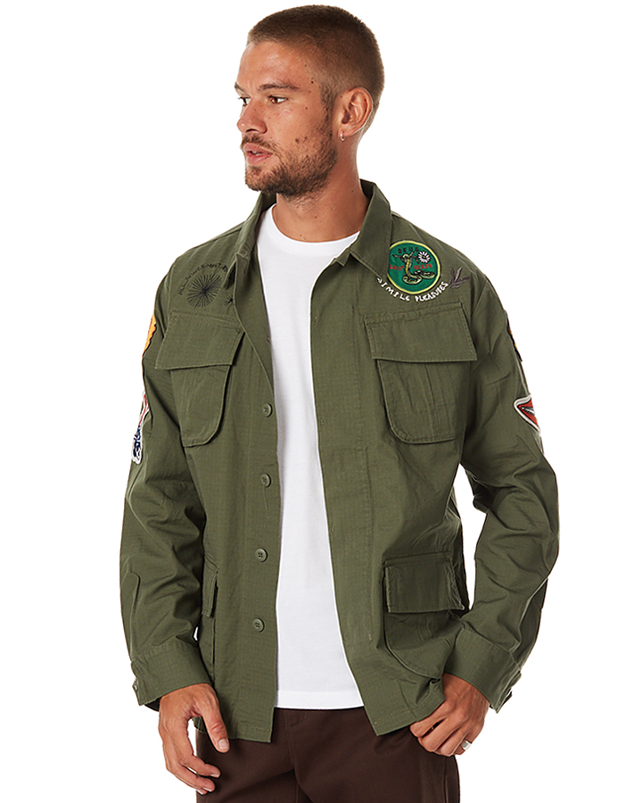 Deus Ex Machina Travis Mens Overshirt - Military Green | SurfStitch