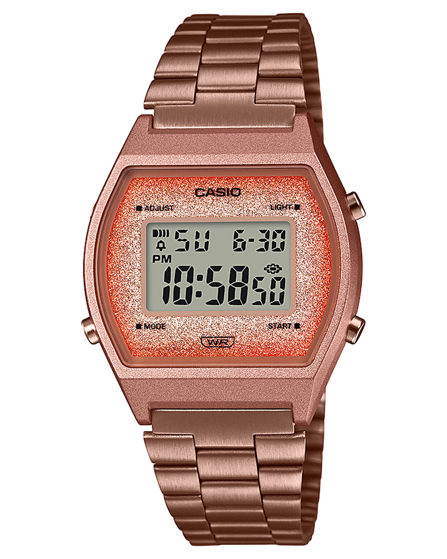 Casio Glitter Face Digital Watch Rose Gold SurfStitch