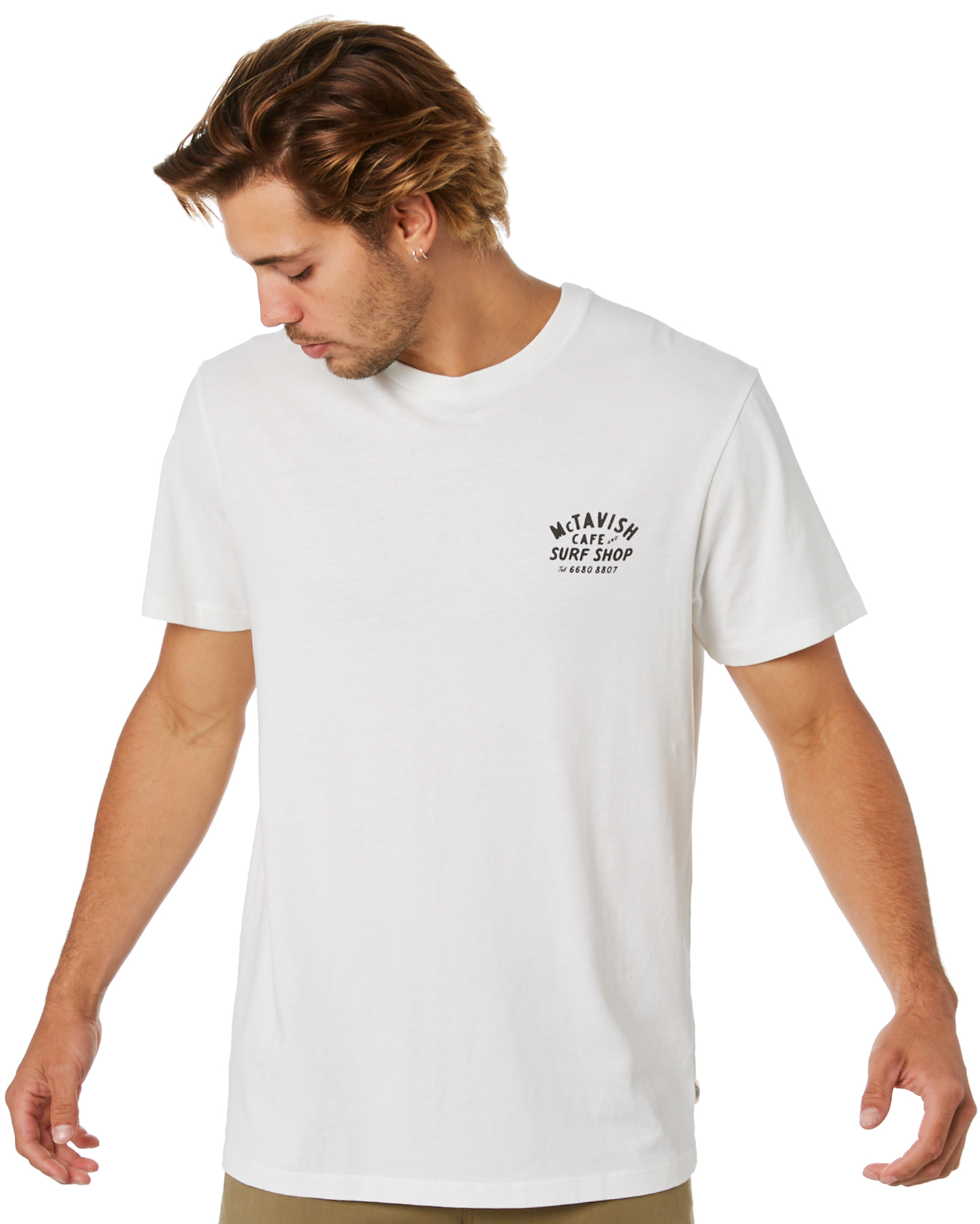 Mctavish Surf Shop Mens Tee - Chalk | SurfStitch