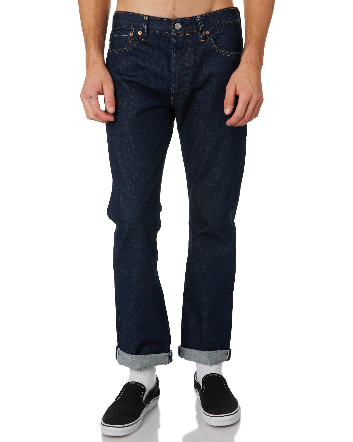 levis black selvedge