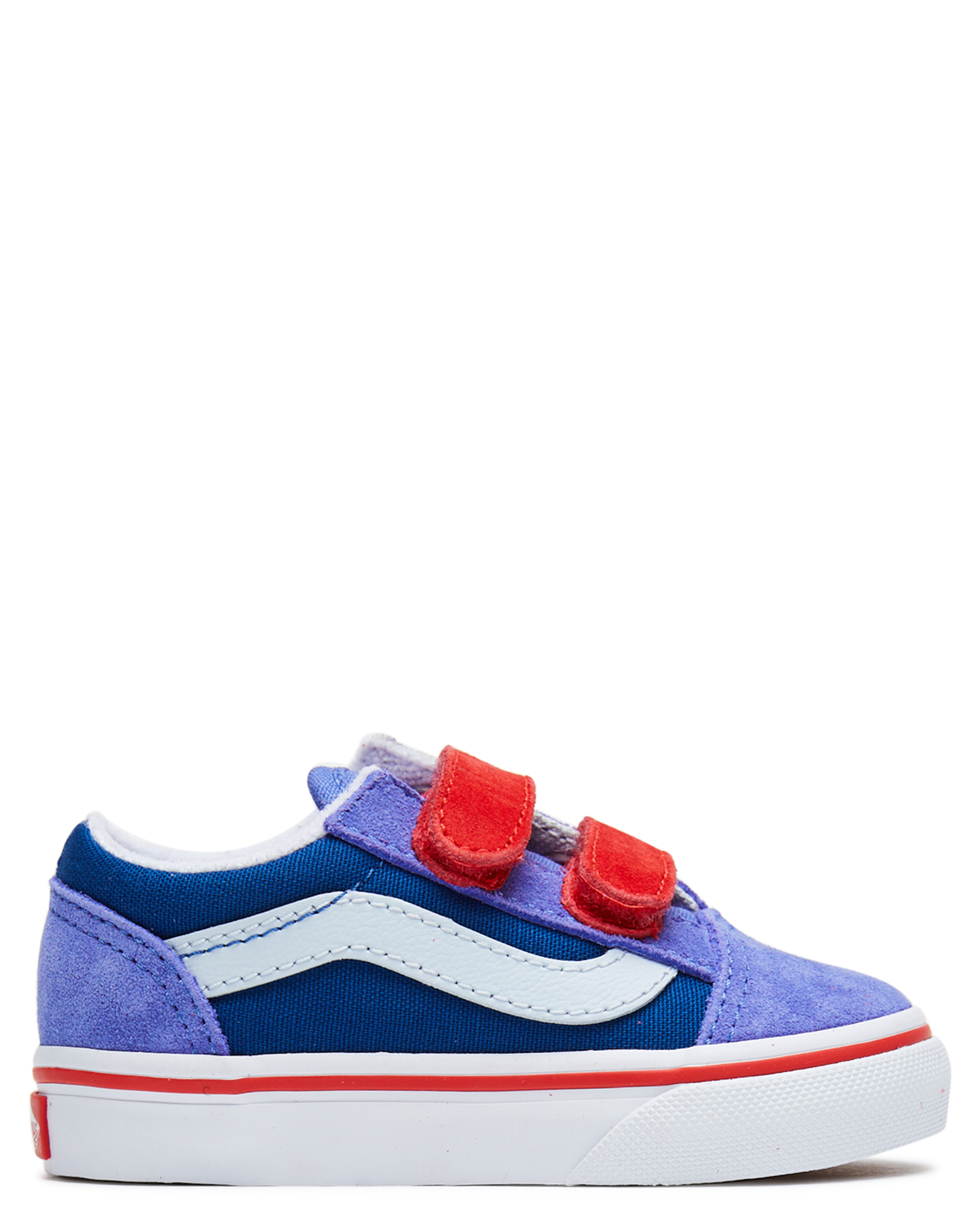 Vans Old Skool Velcro Shoe - Toddler - Baja Blue | SurfStitch