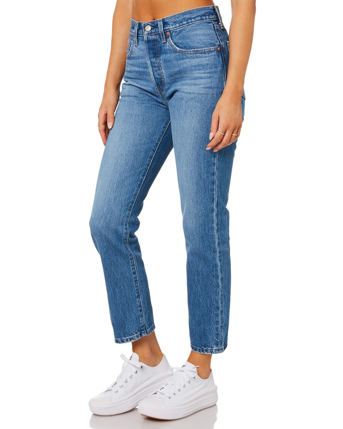 levi's 501 crop jean in light wash