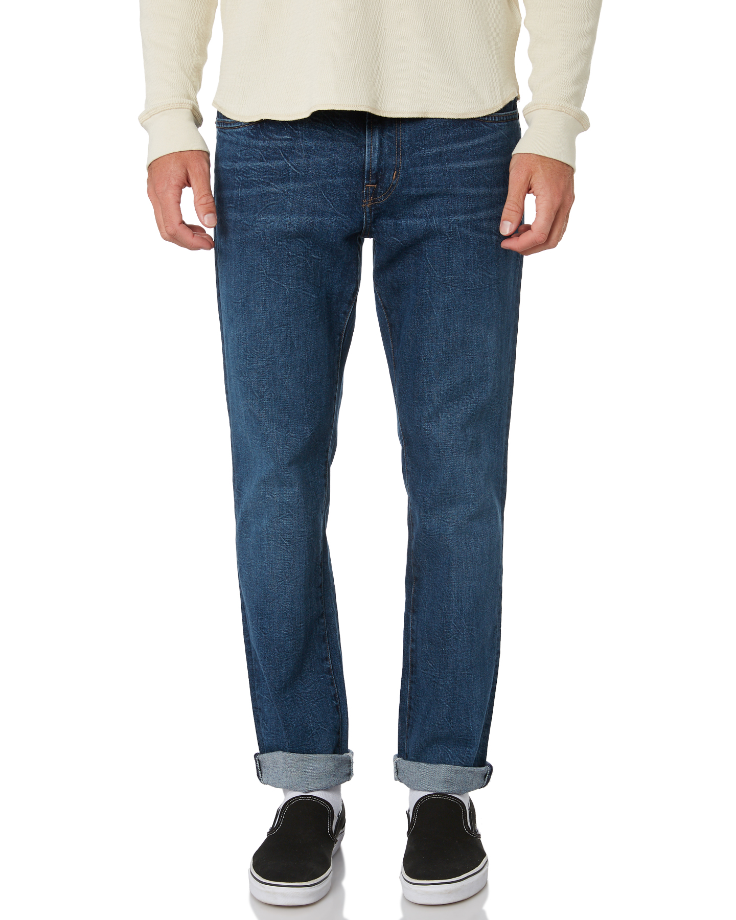 Outerknown Sea Local Straight Fit Mens Jeans - Faded Indigo | SurfStitch