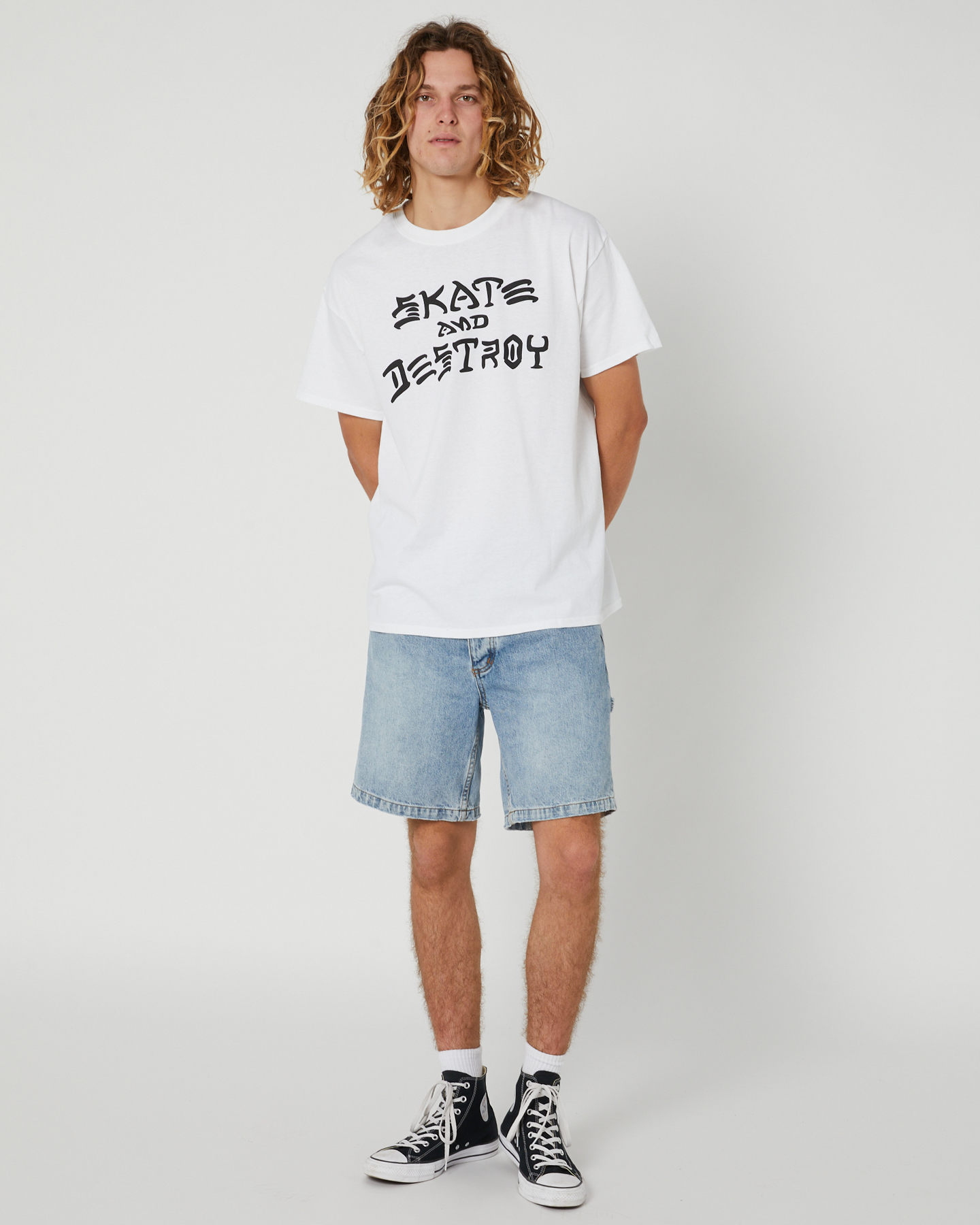 Thrasher Skate And Destroy Tee - White | SurfStitch