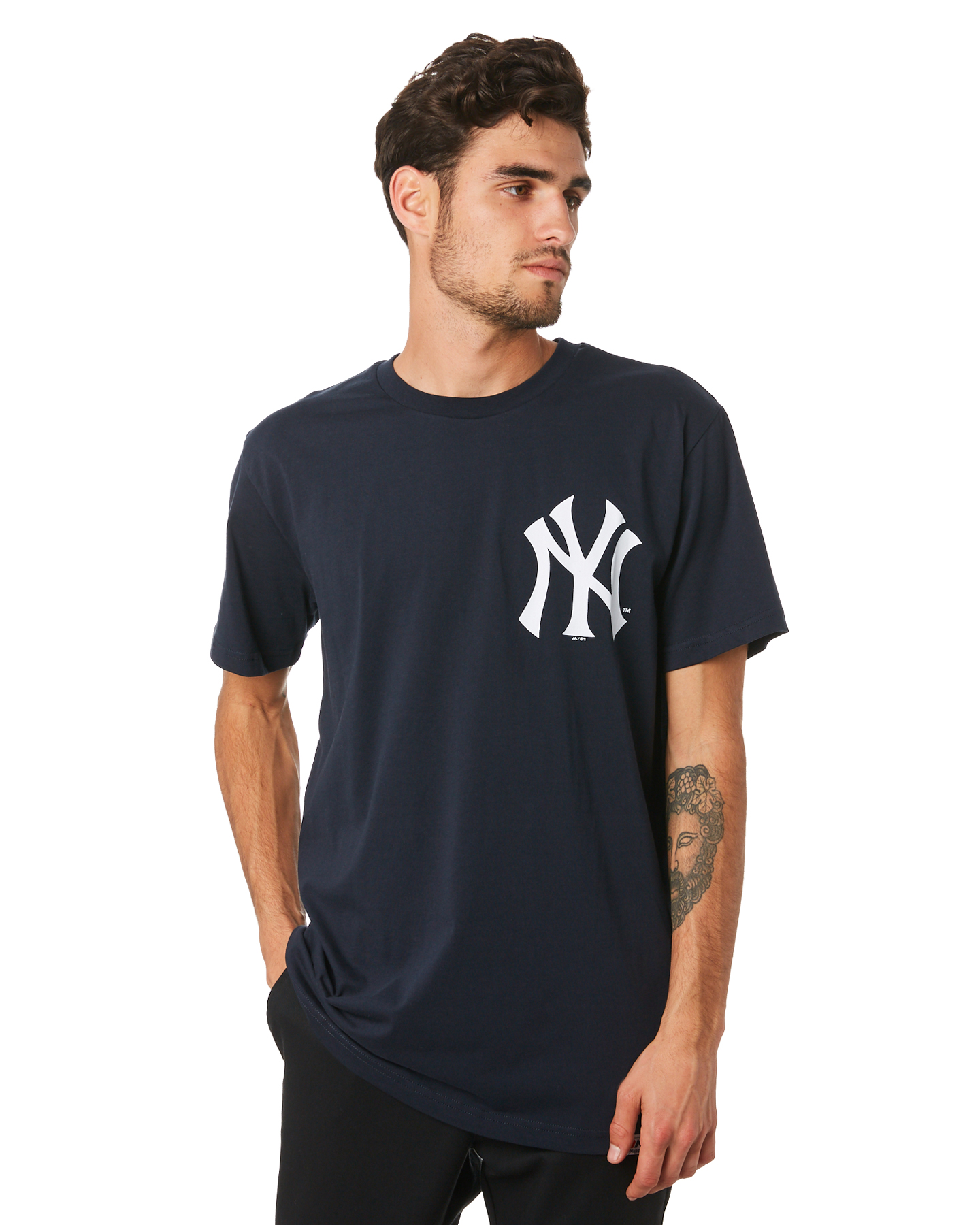 Majestic Jeaner Mens Tee - Yankees Navy | SurfStitch