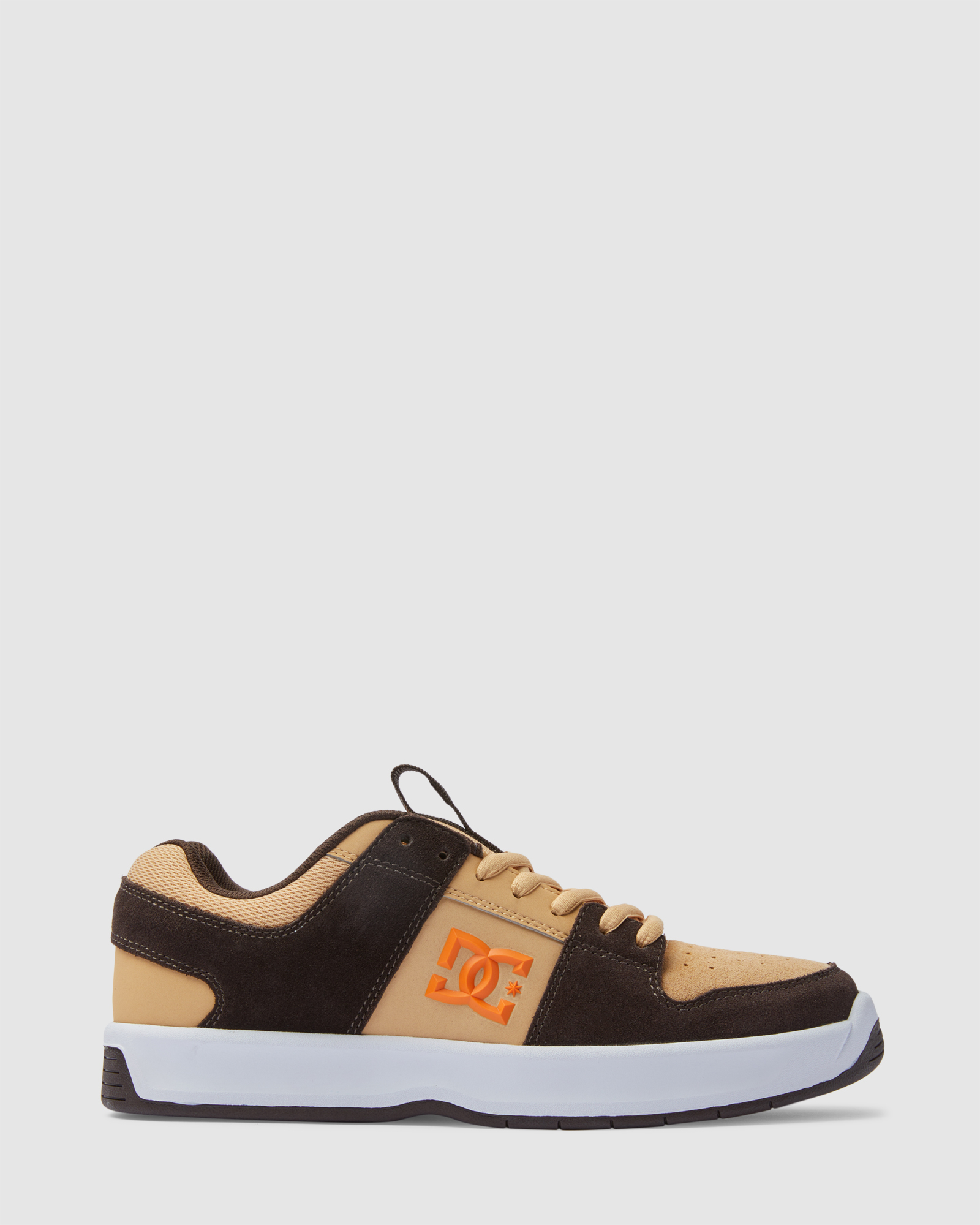 Dc Shoes Men s Lynx Zero Skate Shoes Brown Brown Orange SurfStitch