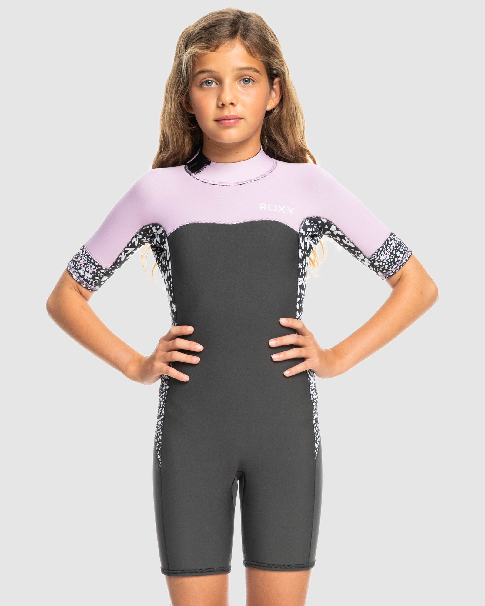 Tram Spijsverteringsorgaan antiek Roxy 2.0 Swell S Girl Ss Bz Springsuit Wetsuit - Jet Orchid Bouquet |  SurfStitch