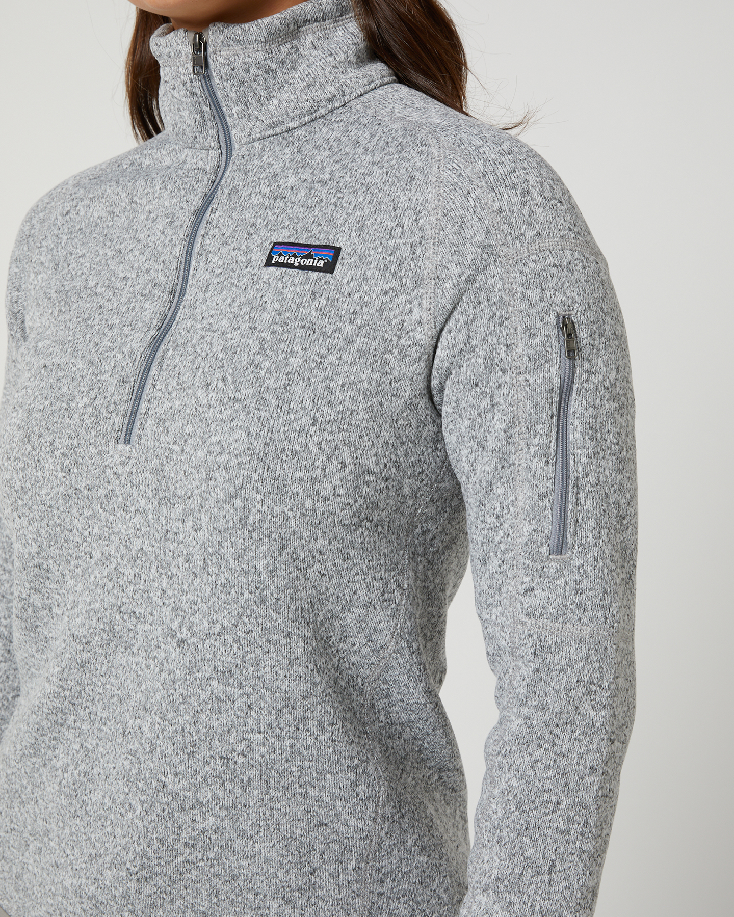 Patagonia birch hotsell white quarter zip