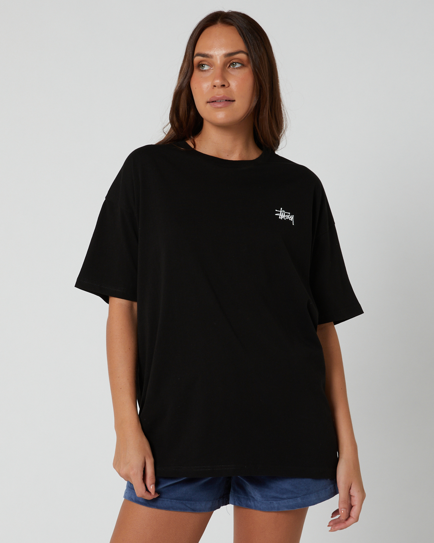 Stussy Offset Graffiti Relaxed Tee - Black | SurfStitch