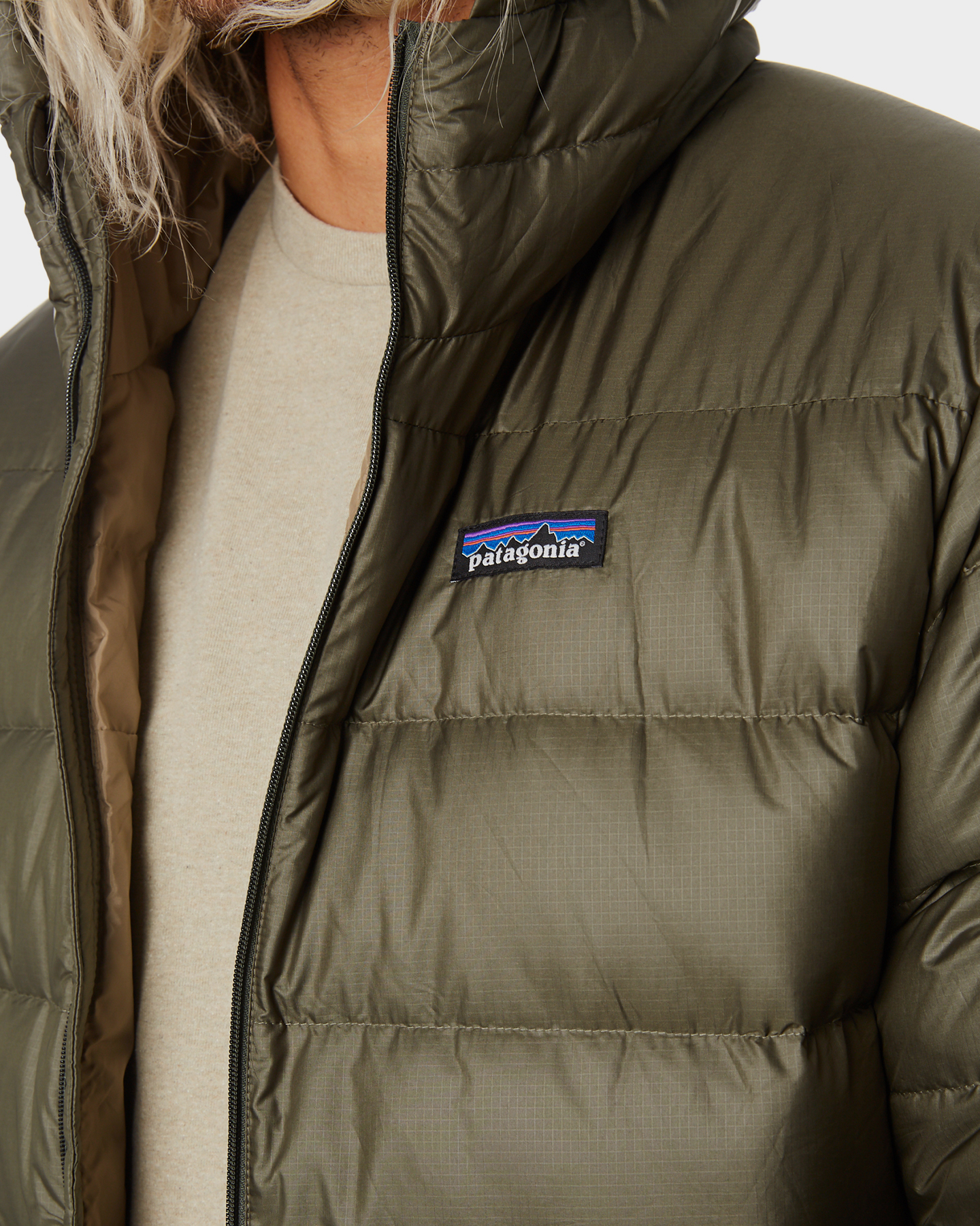 Patagonia Hi Loft Mens Down Hoody Jacket Industrial Green SurfStitch