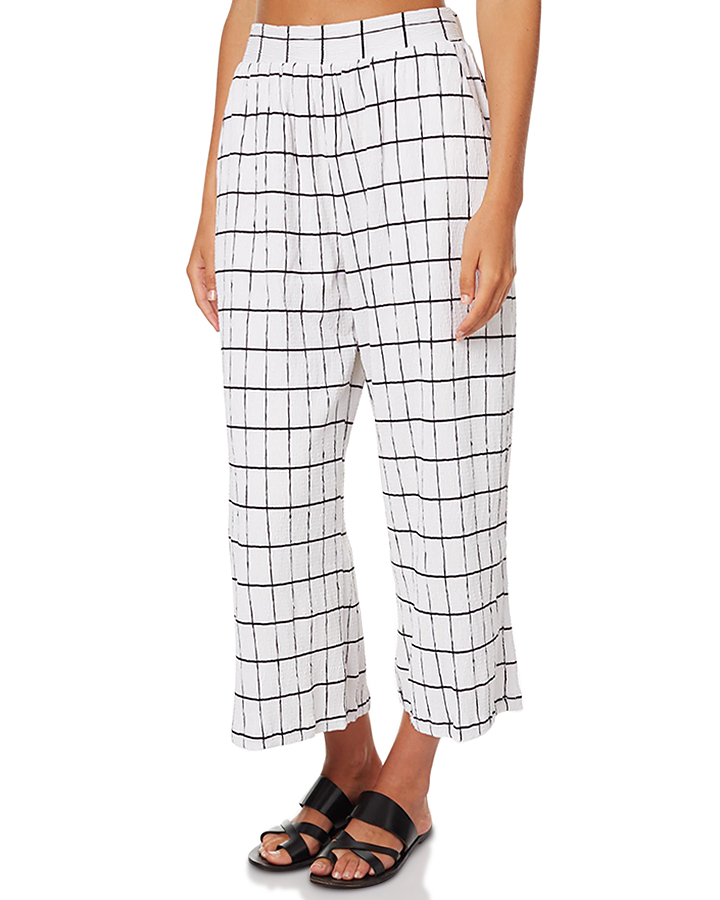 black and white check pants for ladies