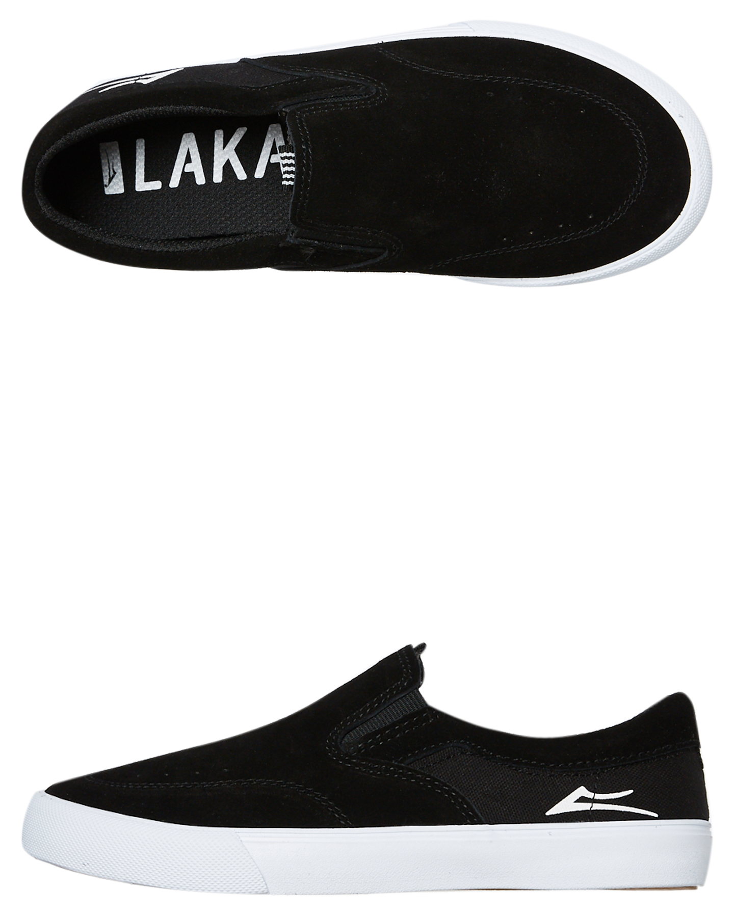 Lakai Boys Owen Shoe - Youth - Black Suede | SurfStitch