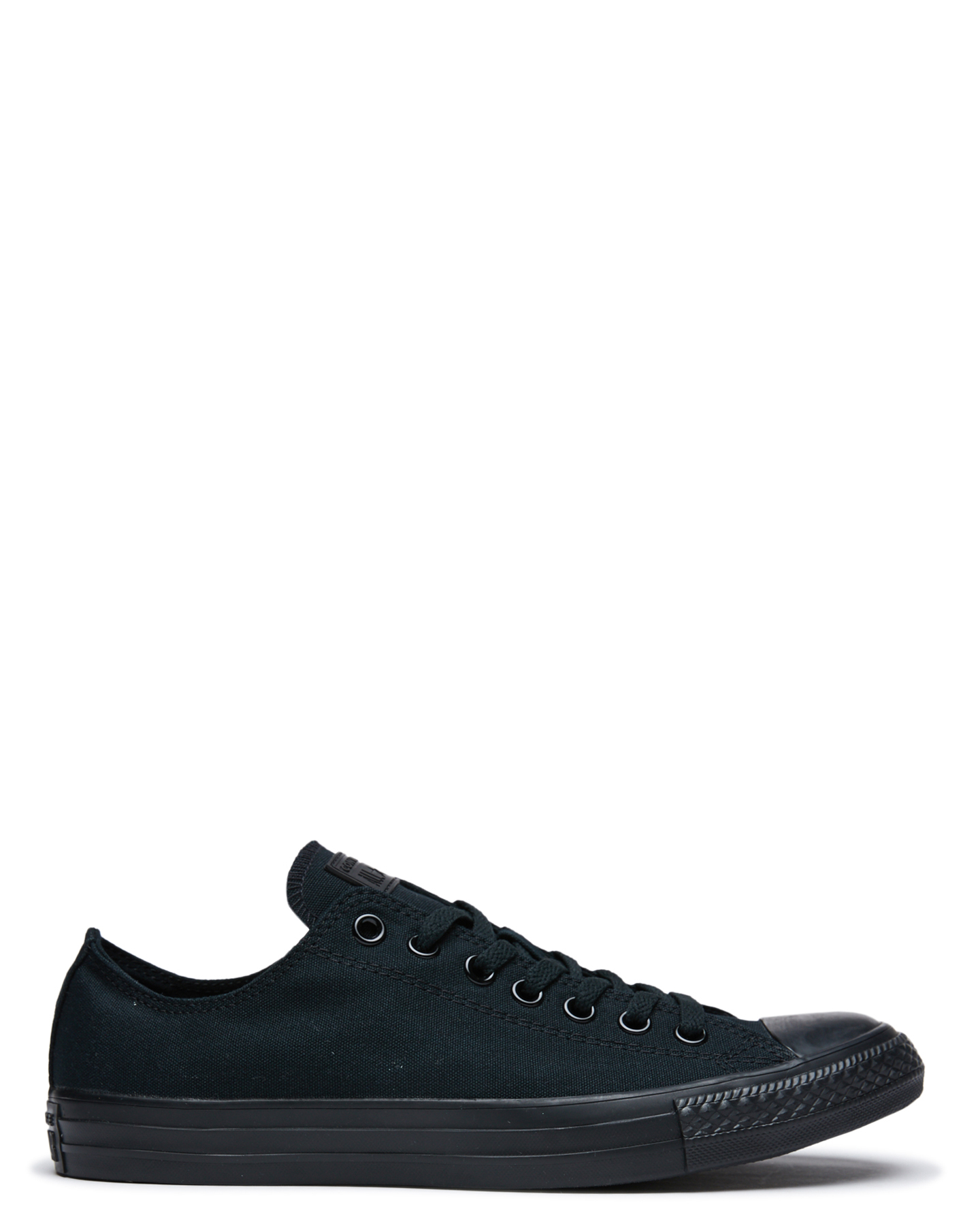 black monochrome leather converse