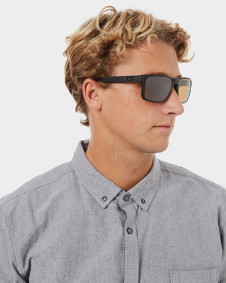 Oakley Holbrook Sunglasses Matte Black Prizm Orange SurfStitch