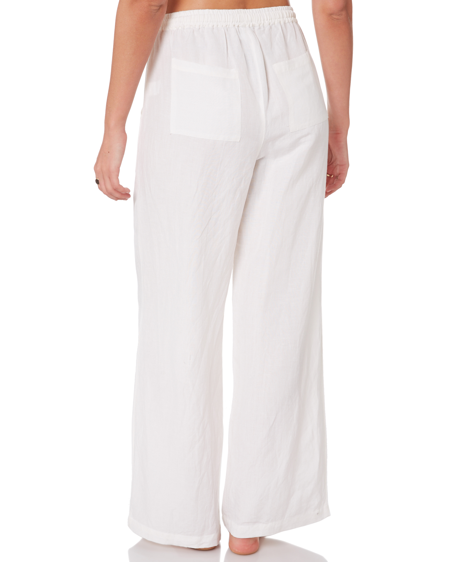 Seafolly Linen Blend Beach Pants - White | SurfStitch