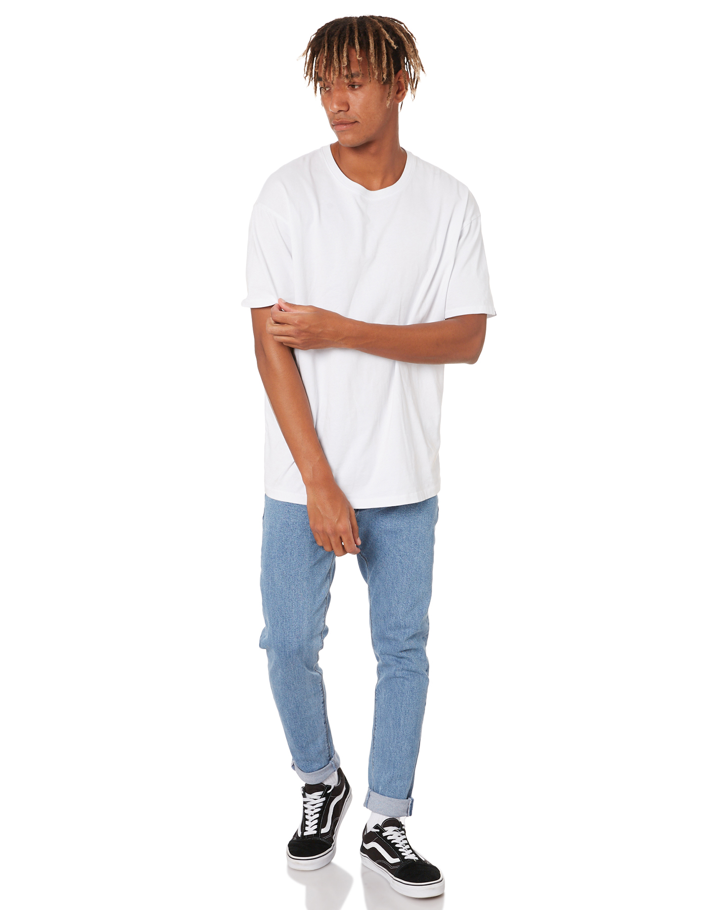 Abrand A Dropped Mens Skinny Turn Up Jean - Brixton | SurfStitch
