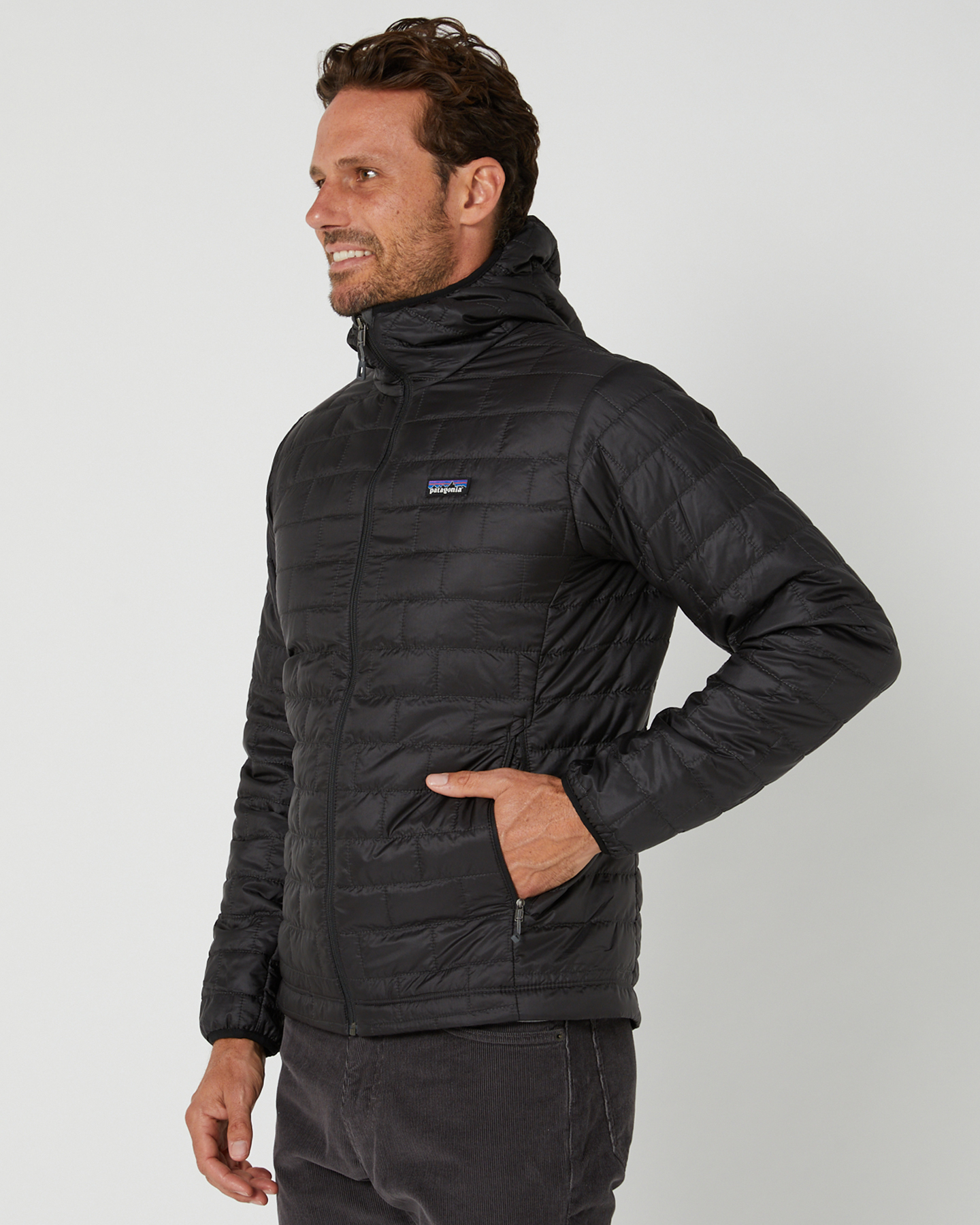 Patagonia Nano Puff Hoodie Mens Jacket Black SurfStitch