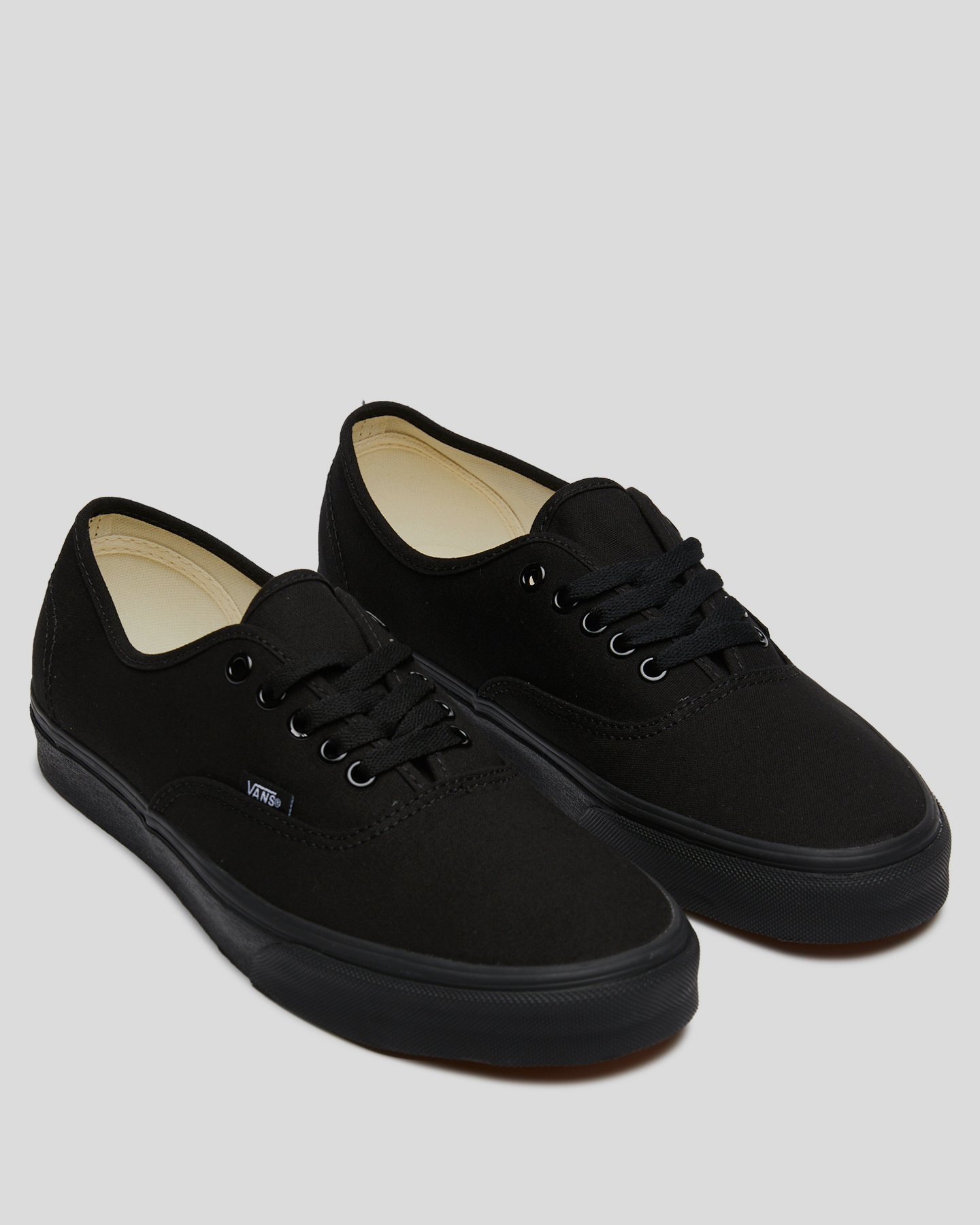 black on black vans mens