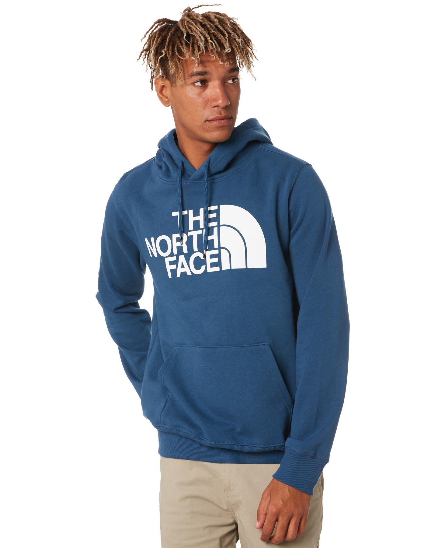 The North Face Half Dome Mens Pullover Hoodie - Blue Wing Teal | SurfStitch