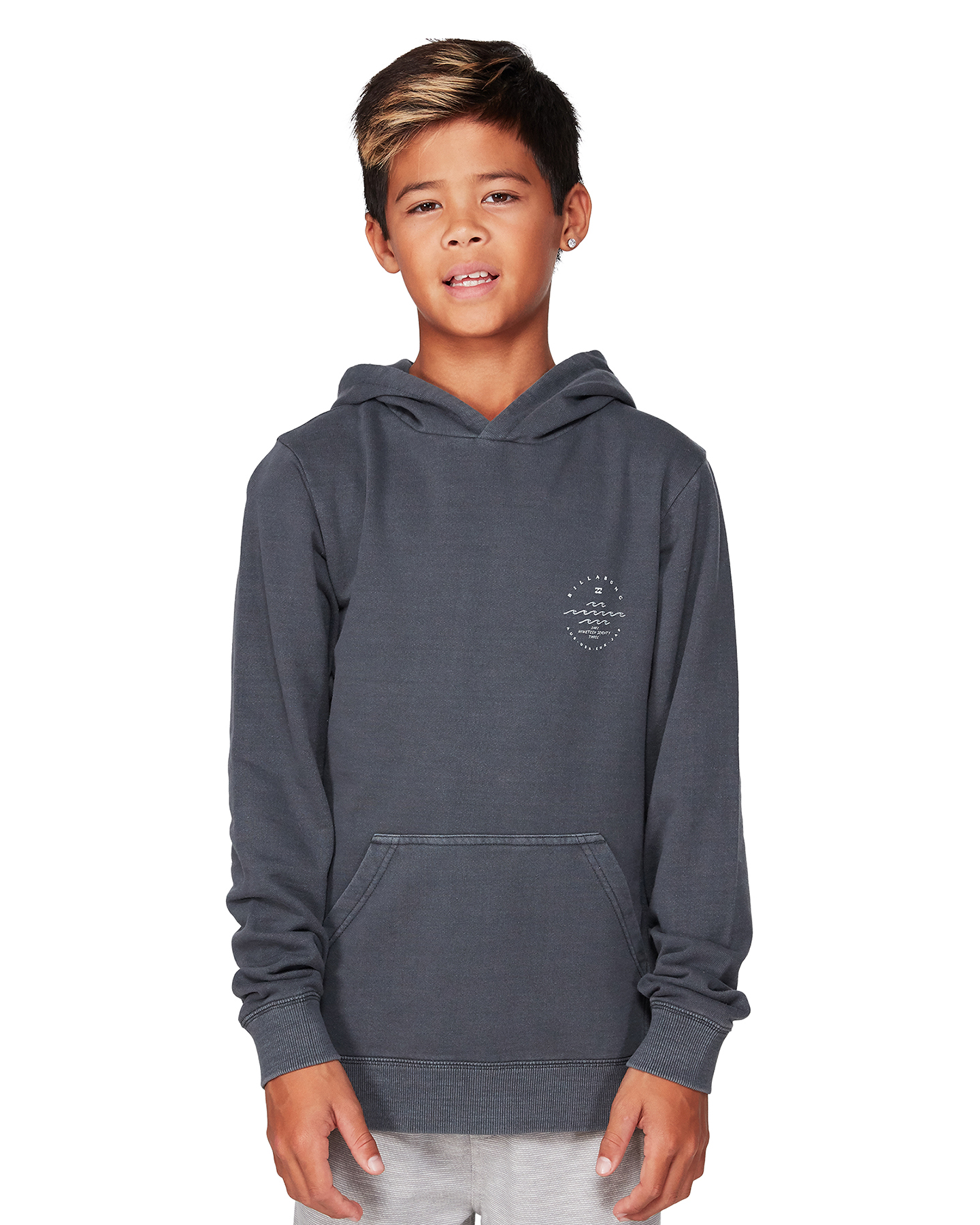 Billabong Boys Wavy Davy Pop Hoodie - Washed Black | SurfStitch