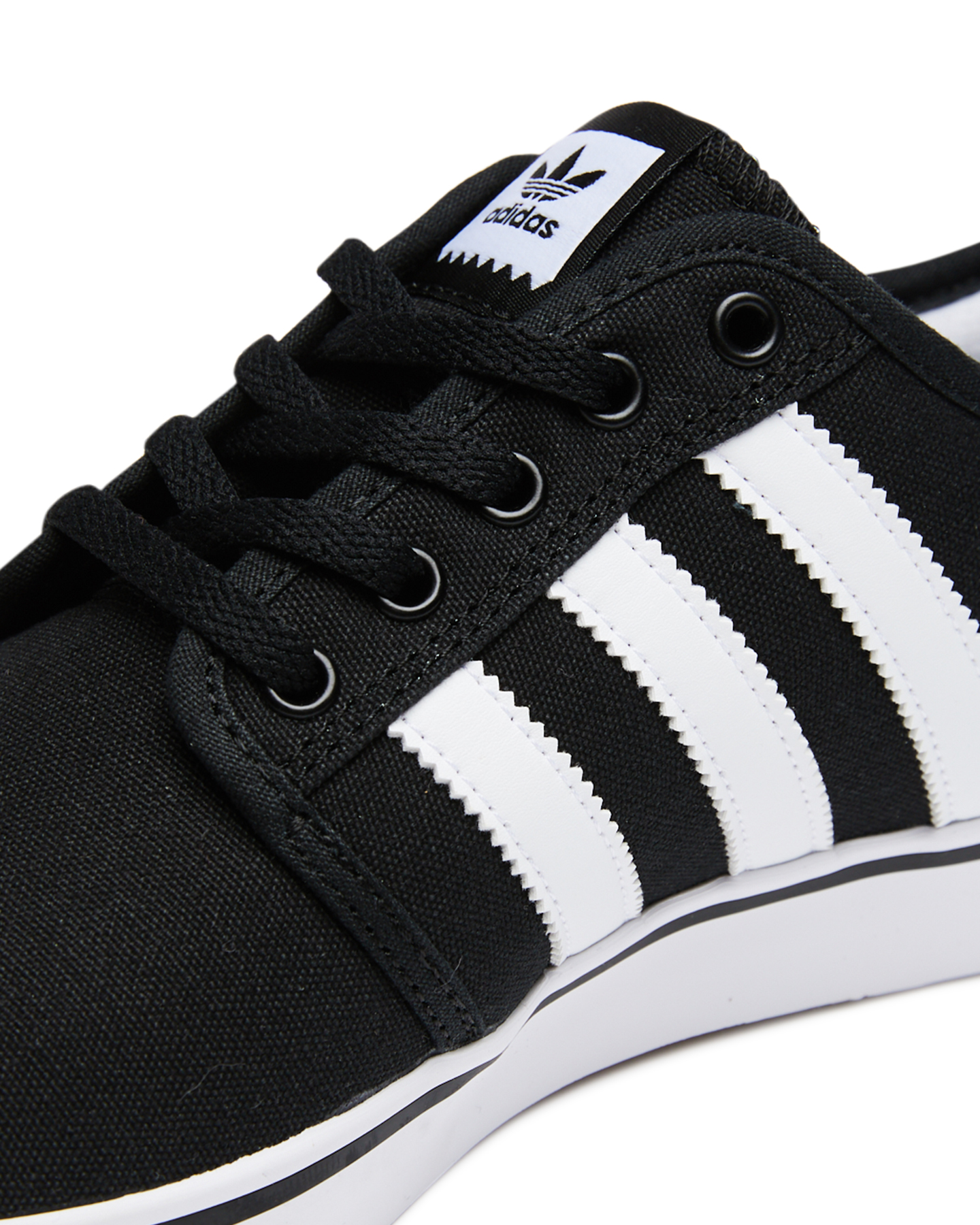 Adidas Mens Seeley Shoe - Black White | SurfStitch