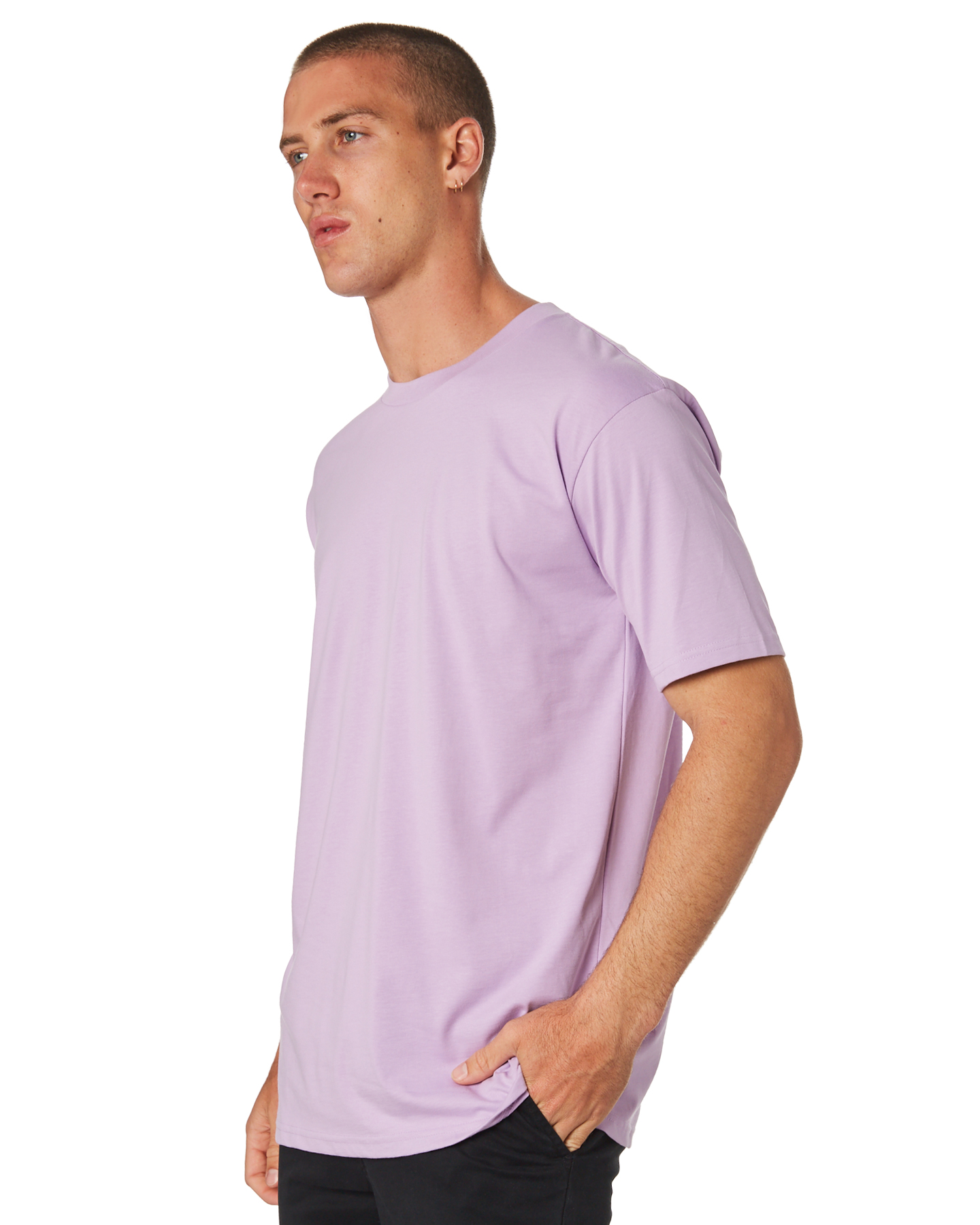 lavender colour tshirt for men