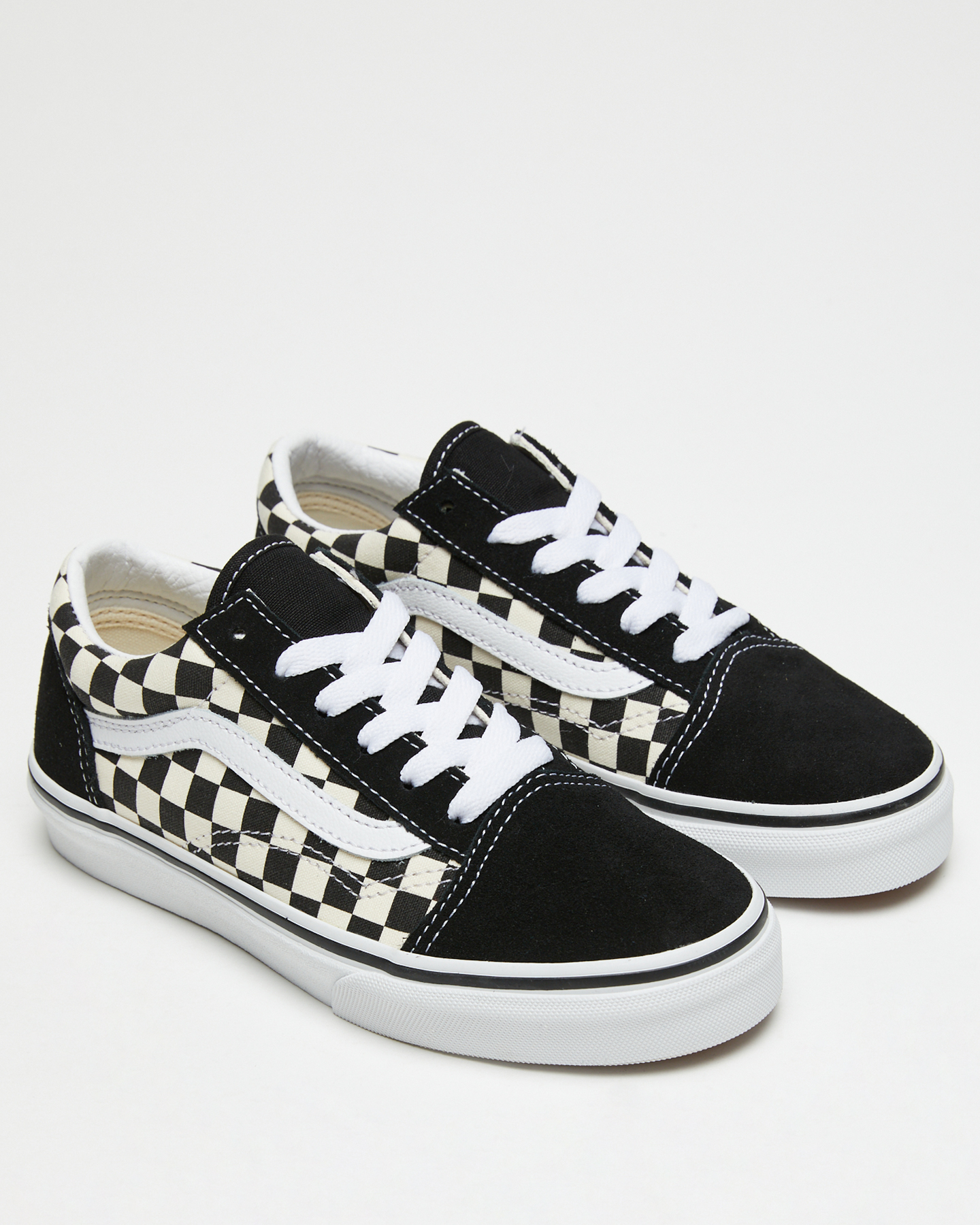 Vans Kids Old Skool Primary Check - Black White | SurfStitch