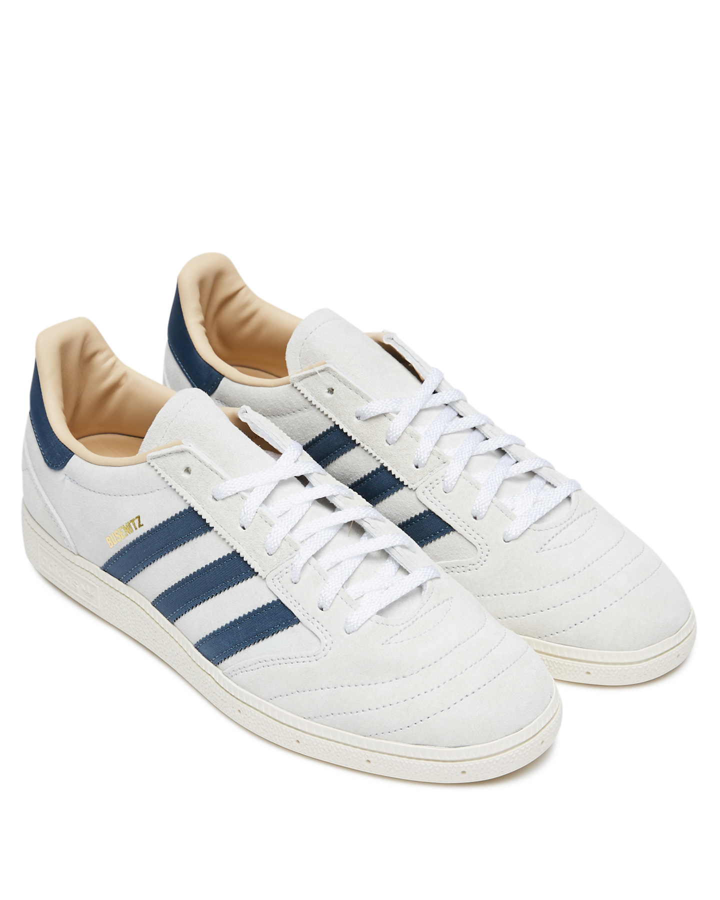 Adidas Mens Busenitz Vintage Suede Shoe - White | SurfStitch