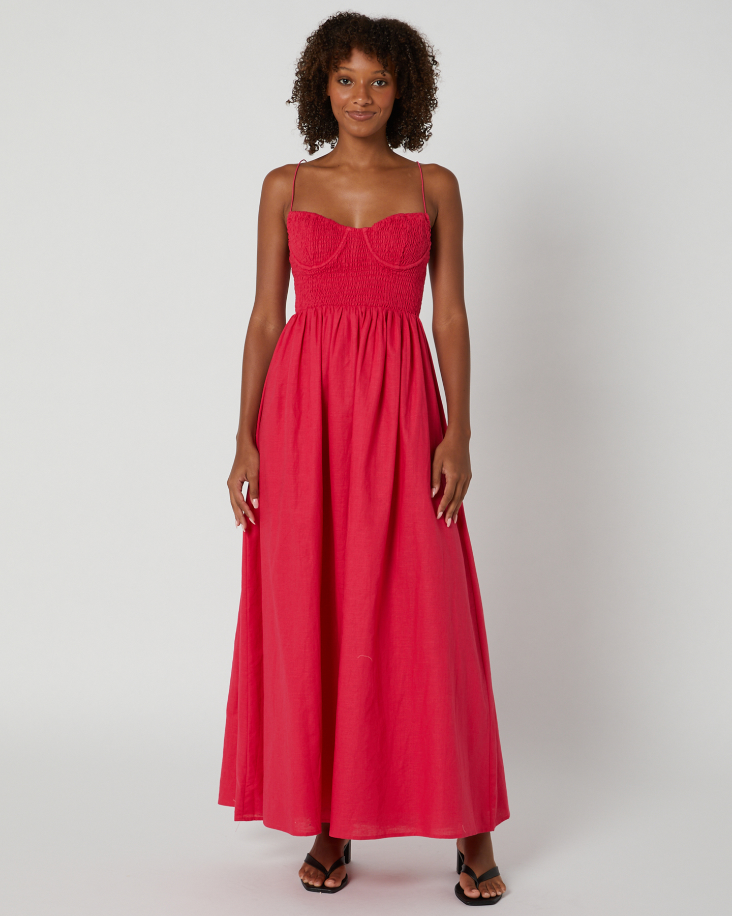 Charlie Holiday Marcey Maxi Dress - Fushcia | SurfStitch