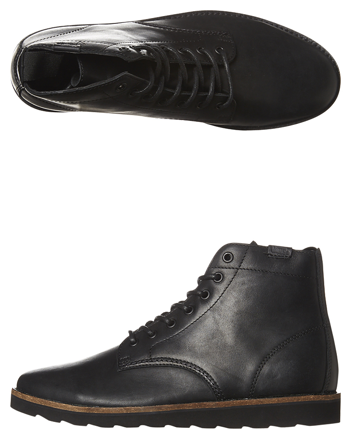 Vans Sahara Leather Boot - Black 