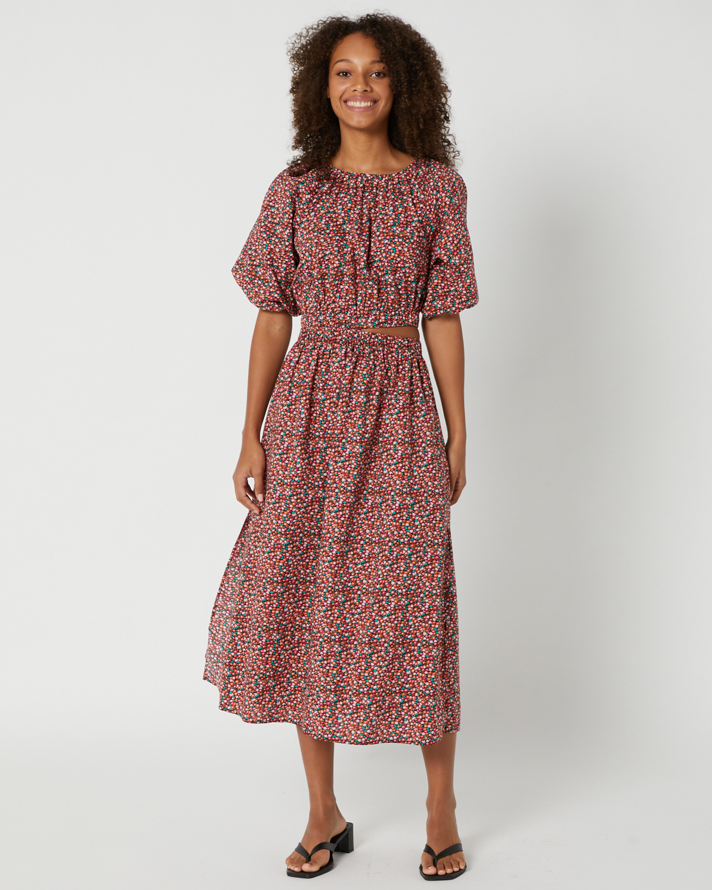 Minkpink Mia Midi Dress - Ditzy Floral | SurfStitch