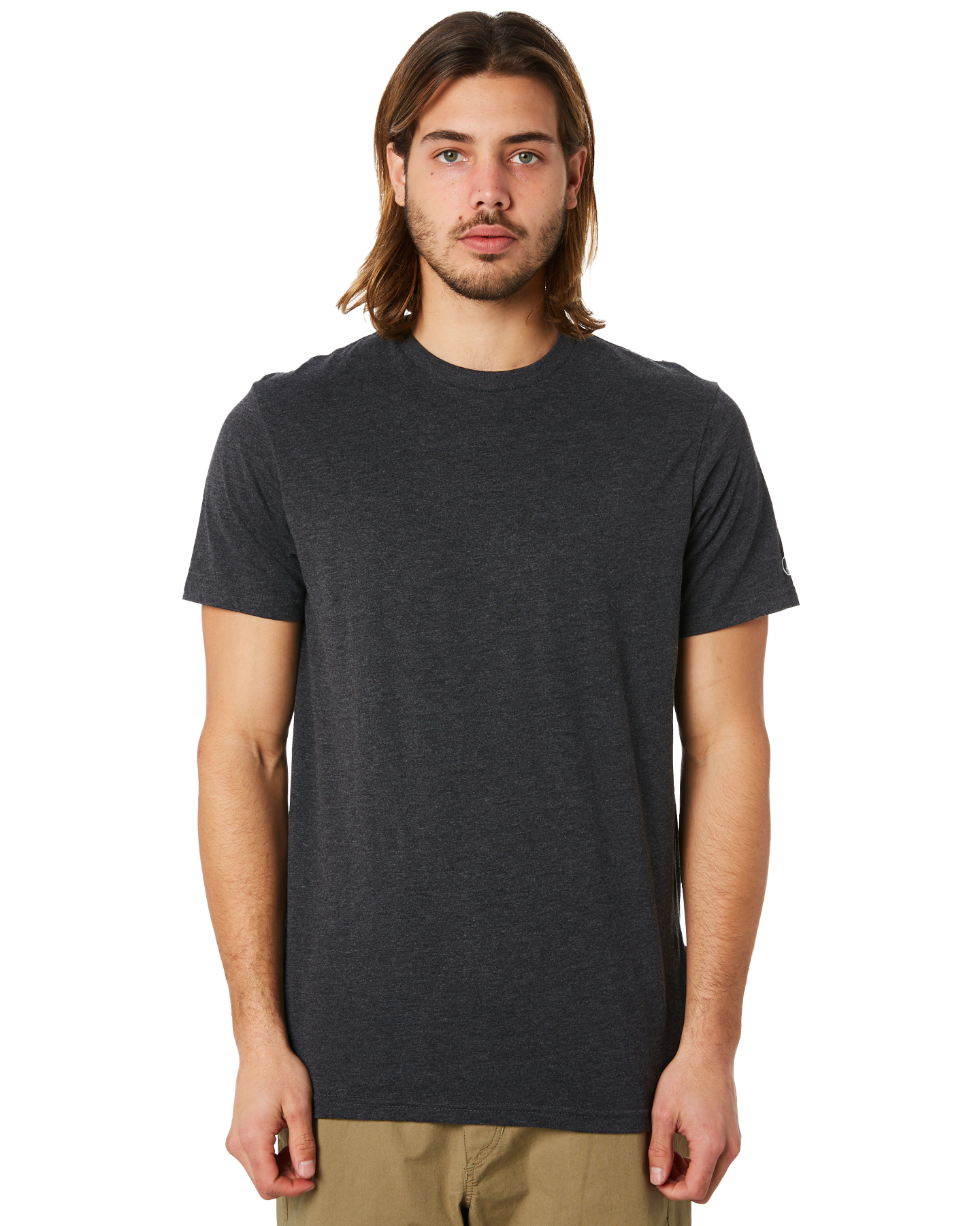 Volcom Solid Ss Mens Tee - Charcoal Heather | SurfStitch