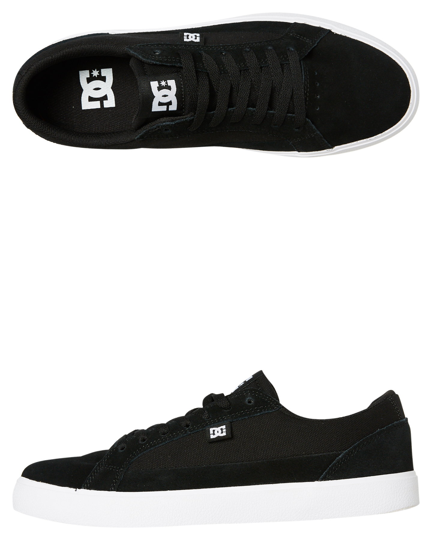 black dc sneakers
