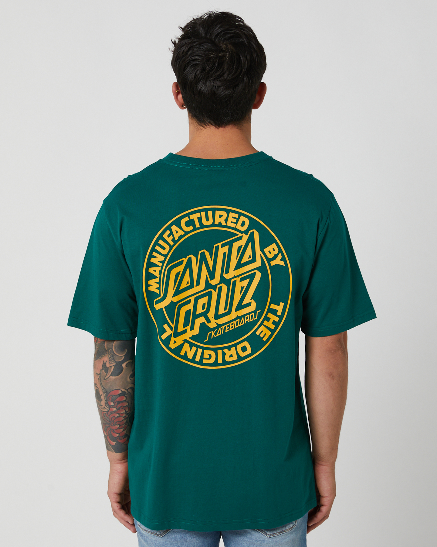 Santa Cruz Os Mfg Dot Tee - Dark Green | SurfStitch