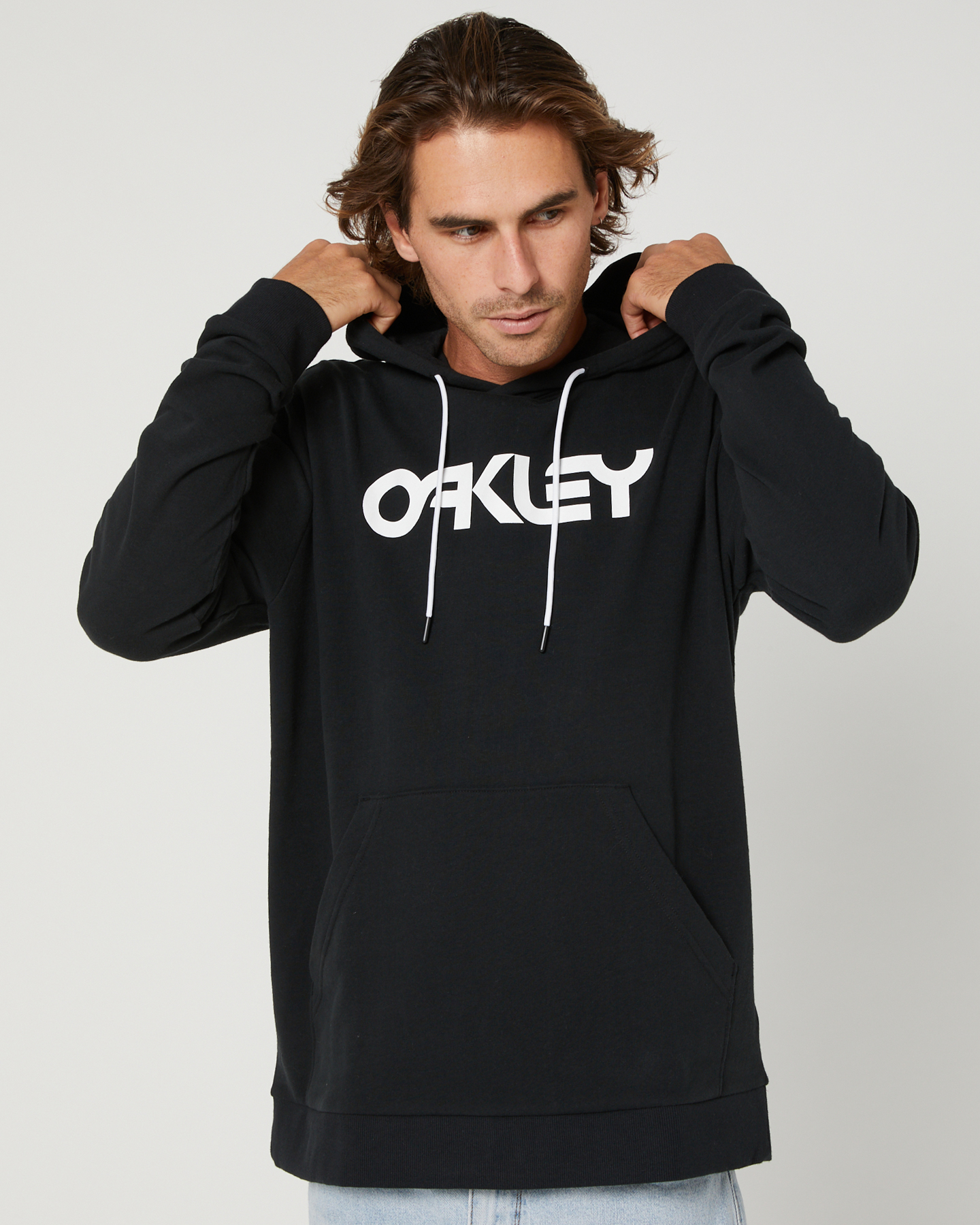 Oakley B1B Mens Pullover Hoodie  - Black White | SurfStitch