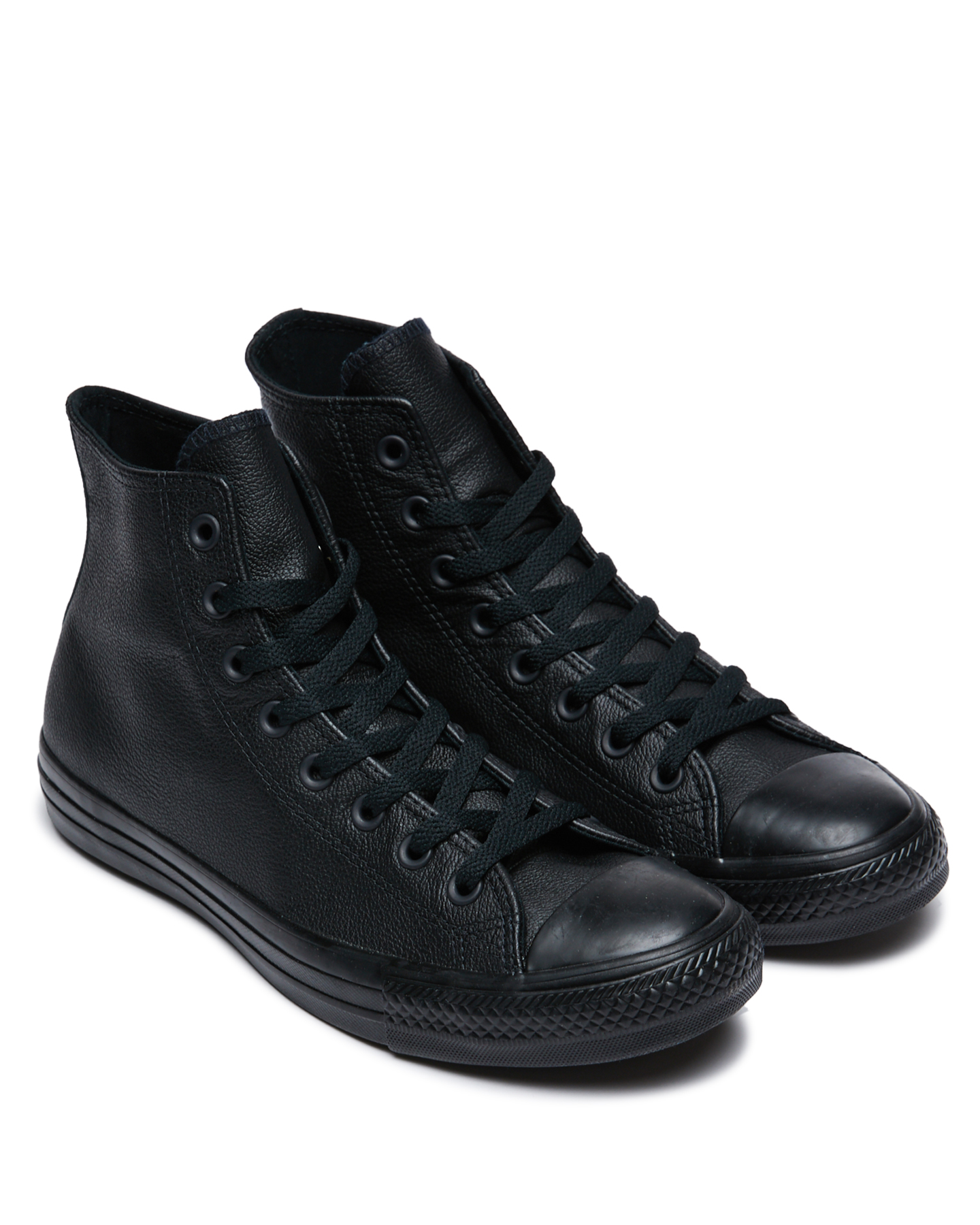 Converse Womens Chuck Taylor All Star Hi Top Leather Shoe - Black ...