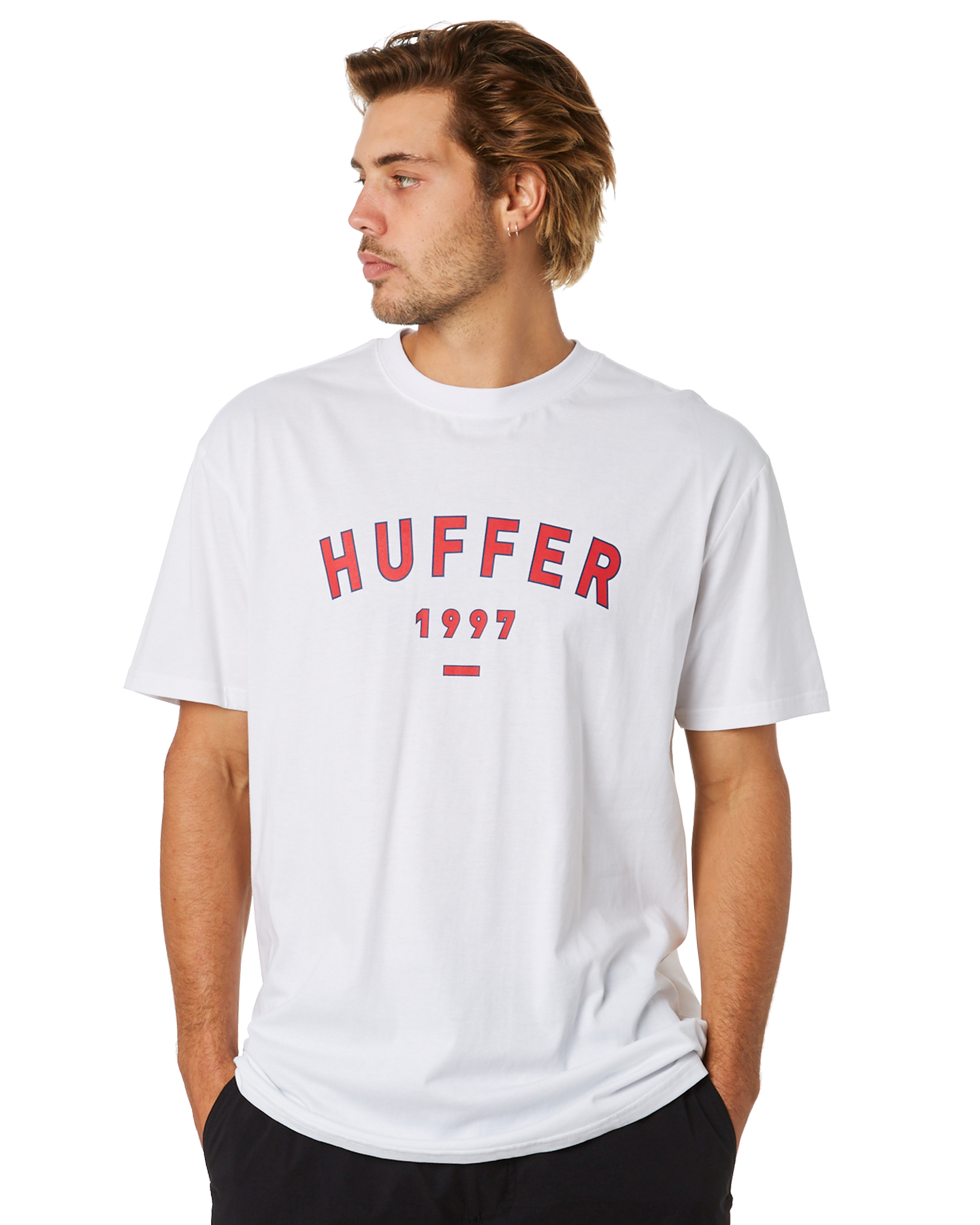 Huffer Yaletown Sup Mens Tee - White | SurfStitch