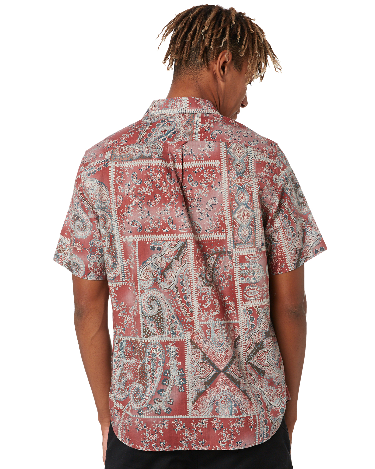 Neuw Waits Mens Ss Shirt - Burnt Red Paisley | SurfStitch