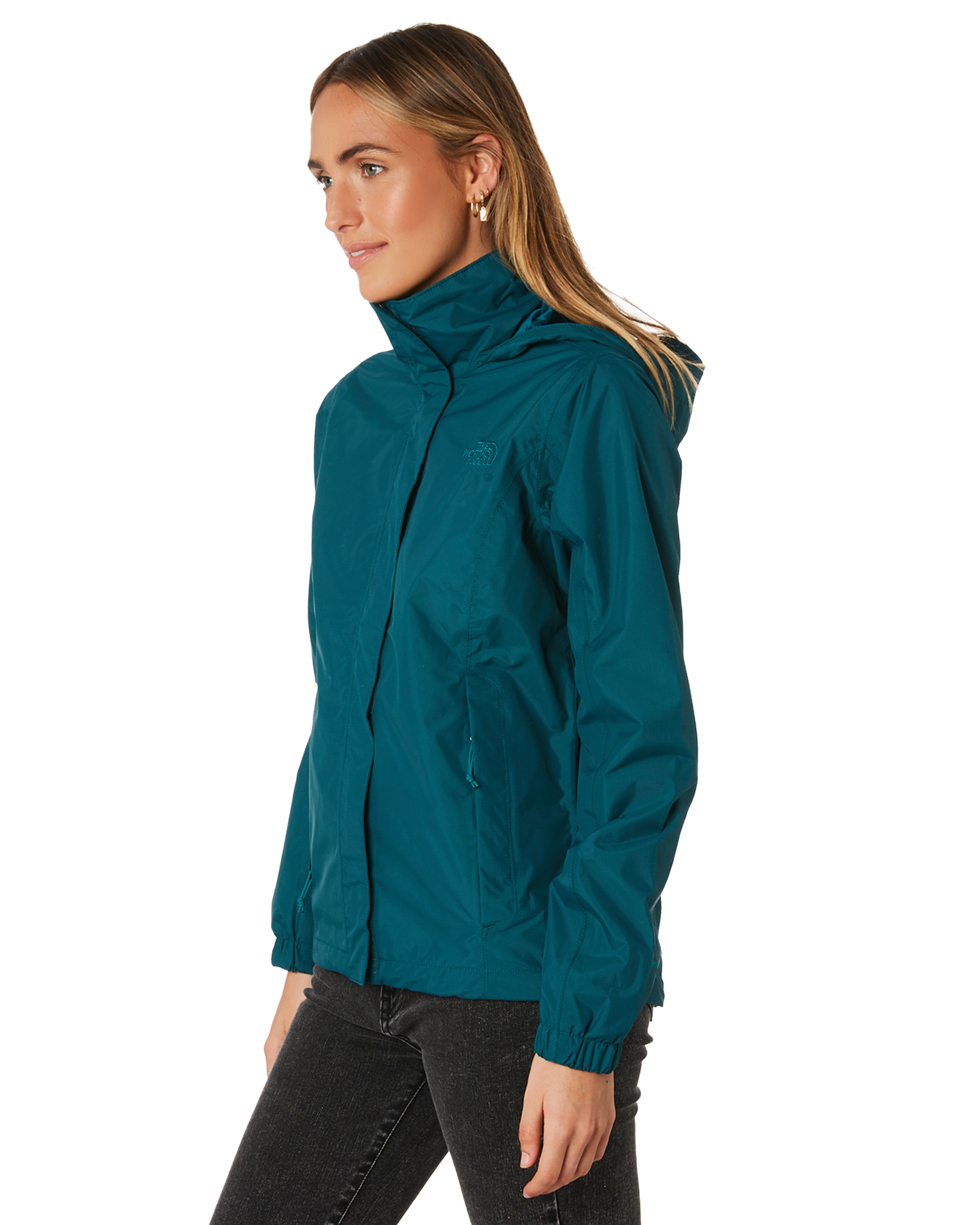 The North Face Womens Resolve 2 Jacket - Deep Teal Blue | SurfStitch