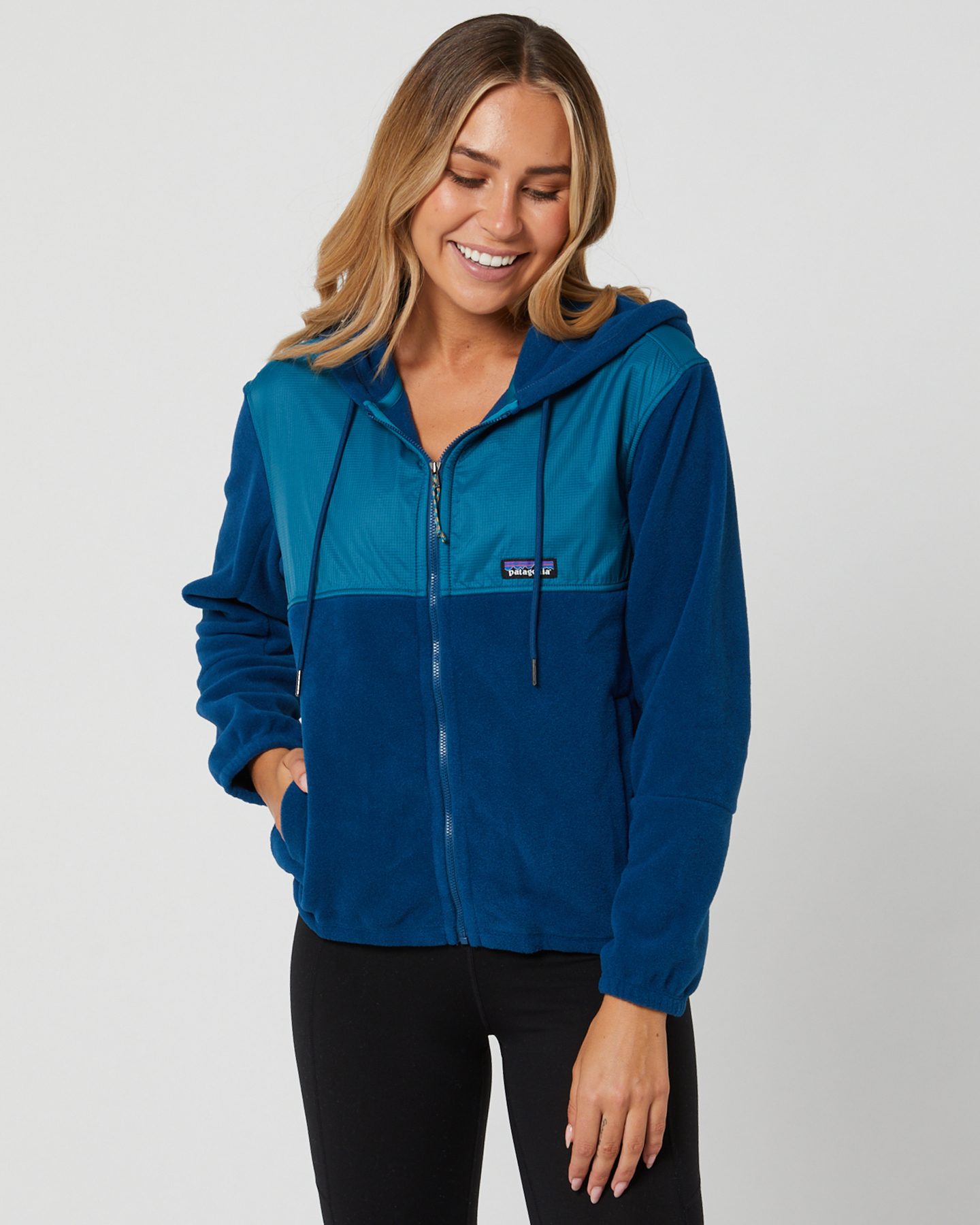 Patagonia Womens Microdini Hoody Lagom Blue SurfStitch