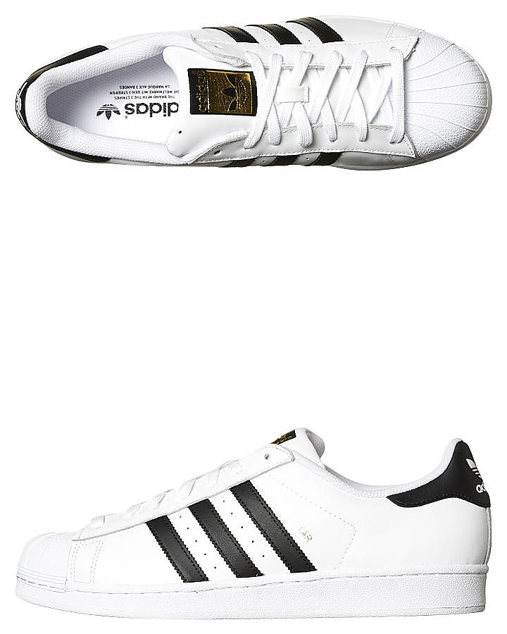 adidas mens black and white sneakers